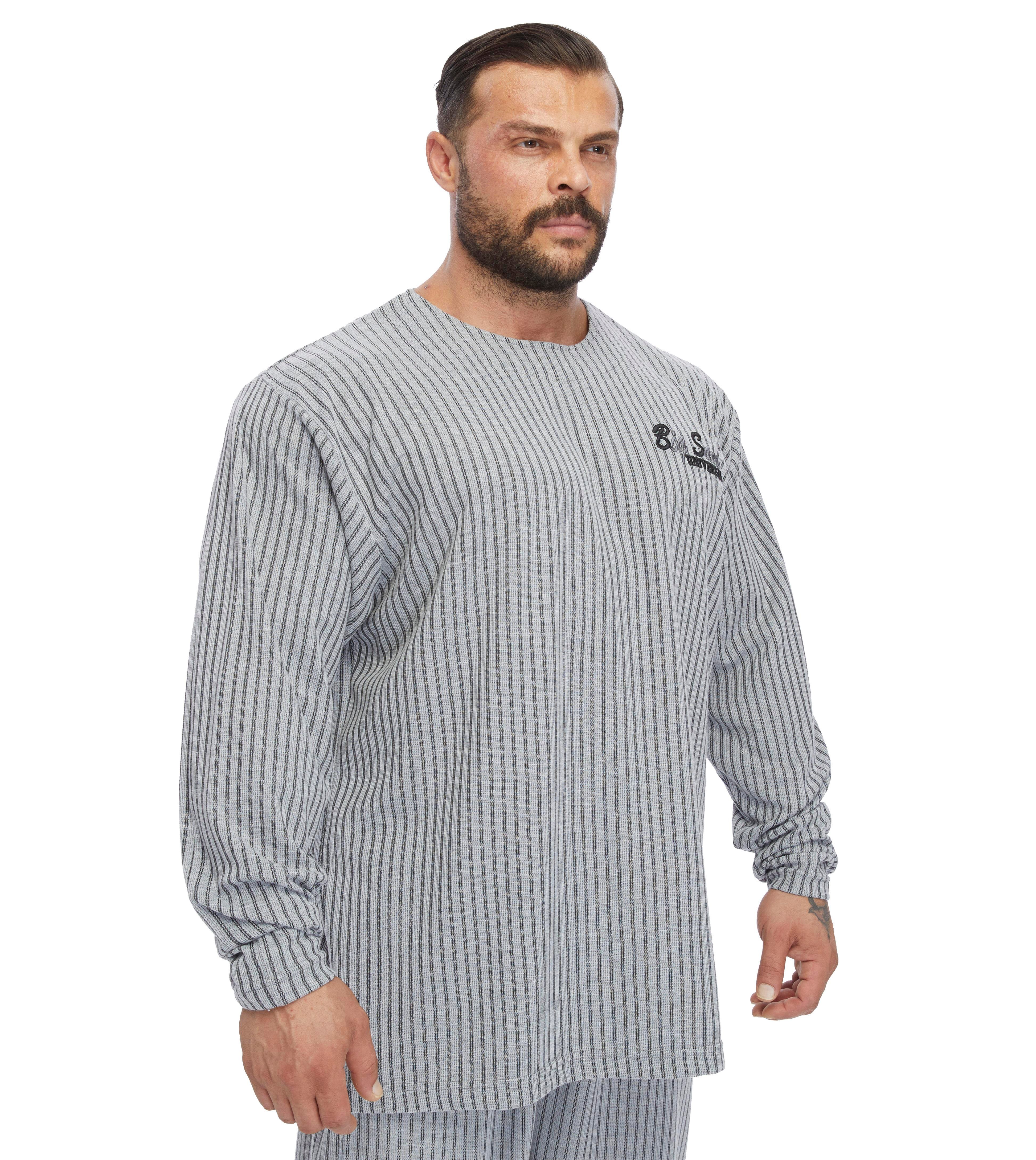 Men's Oversize Striped Sweatshirt 