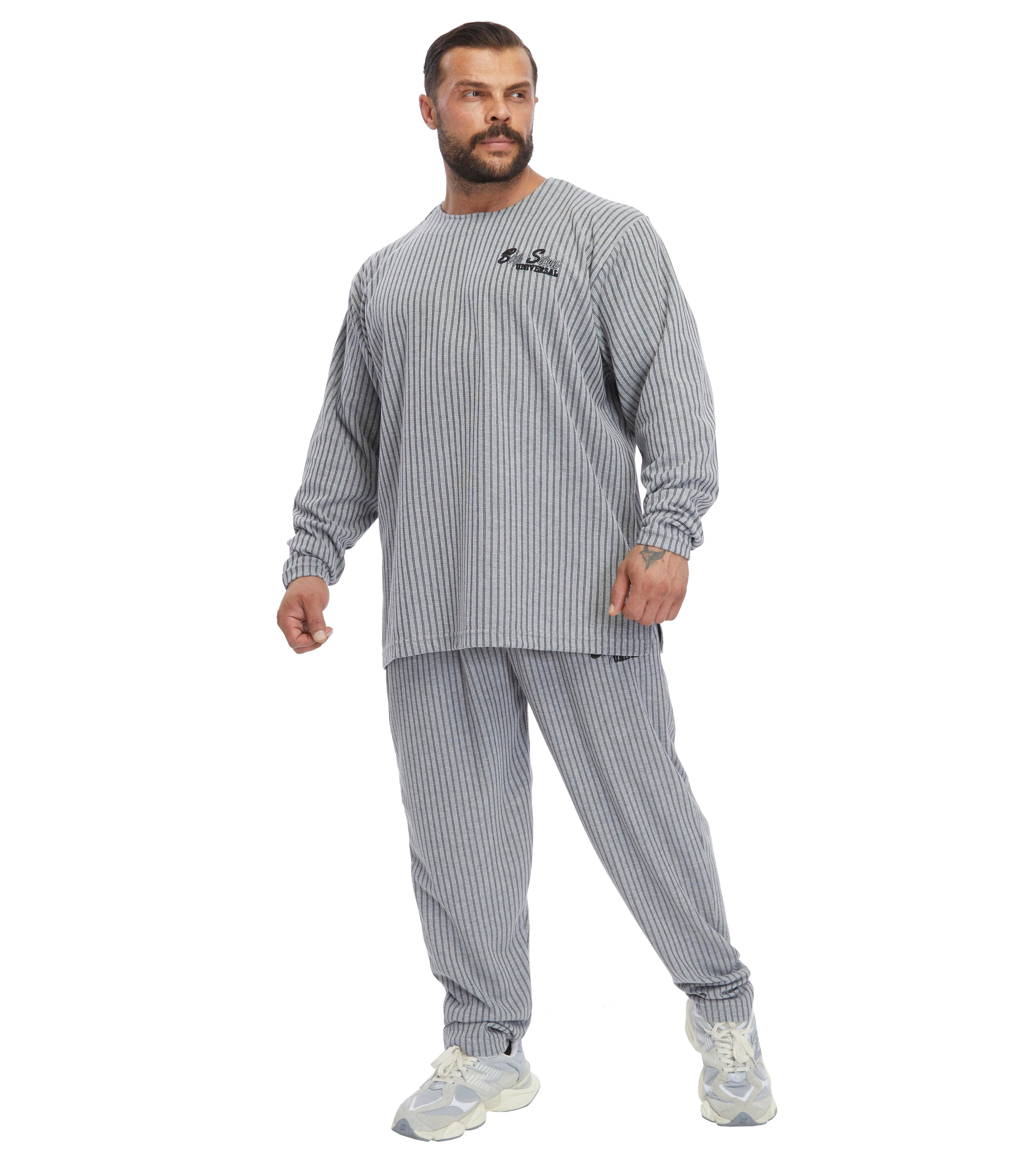 Men's Oversize Striped Sweatshirt 