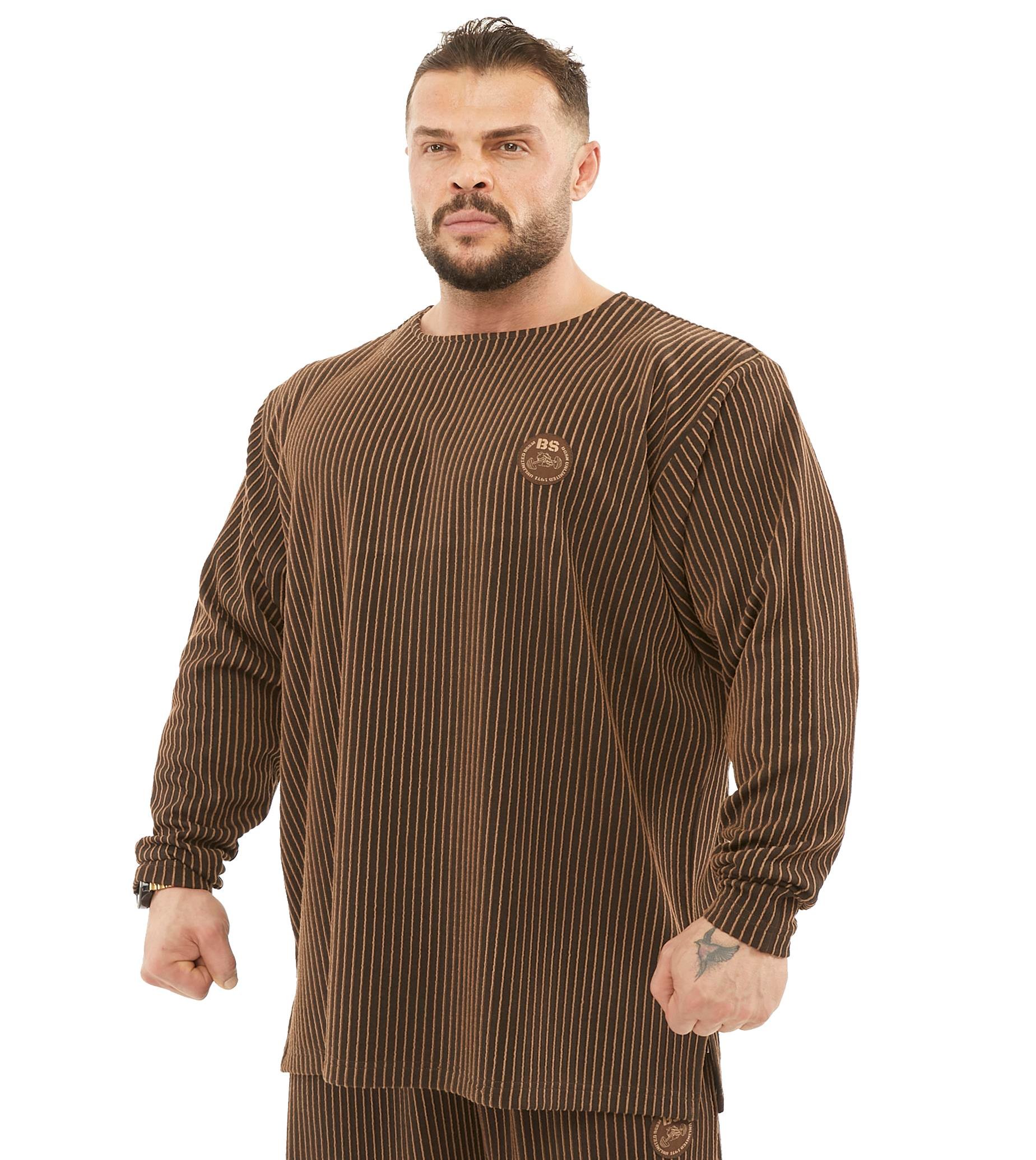 Men's Oversize Striped Winter Sweatshirt