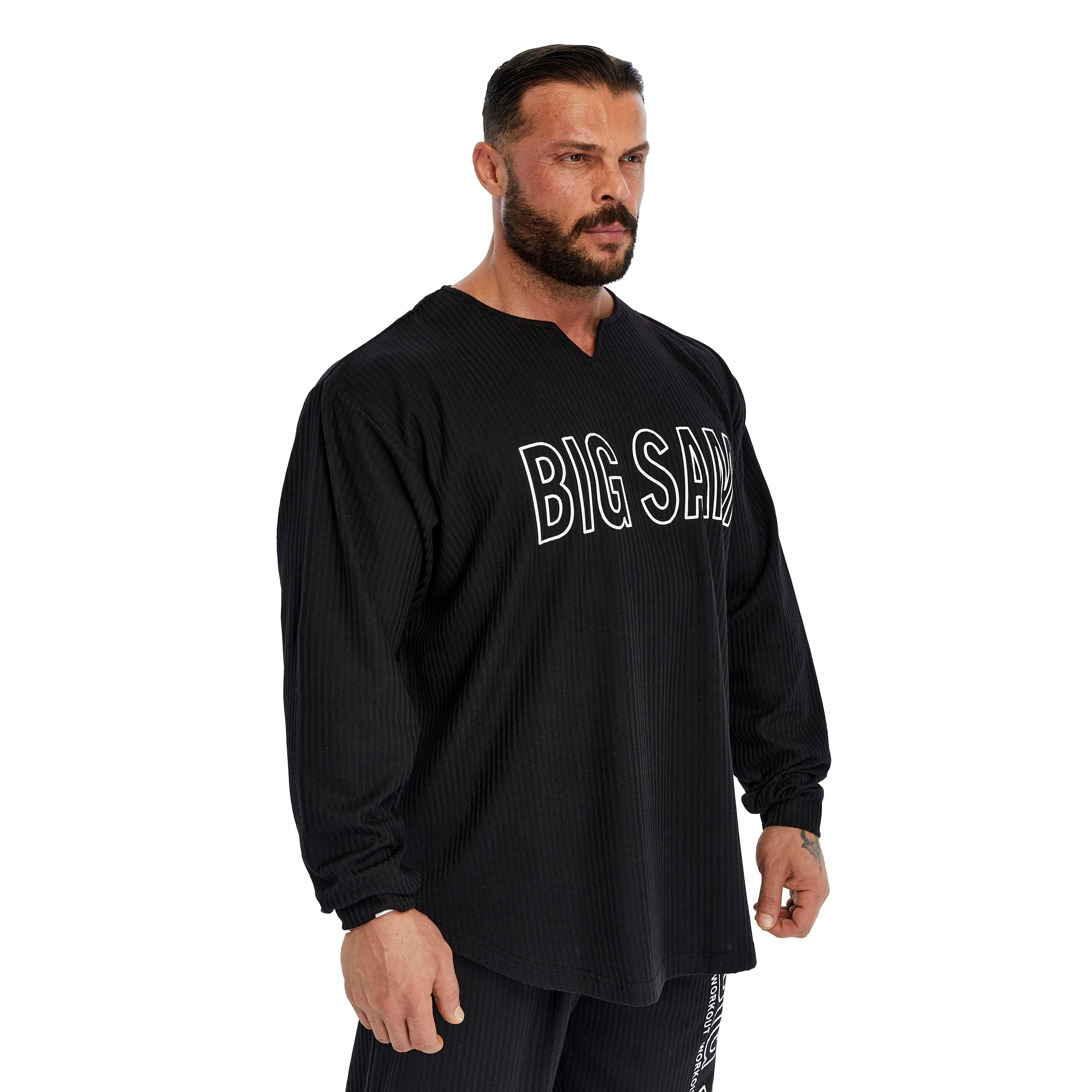 Men's Oversize Sweatshirt Long Sleeve Cotton Rag Top