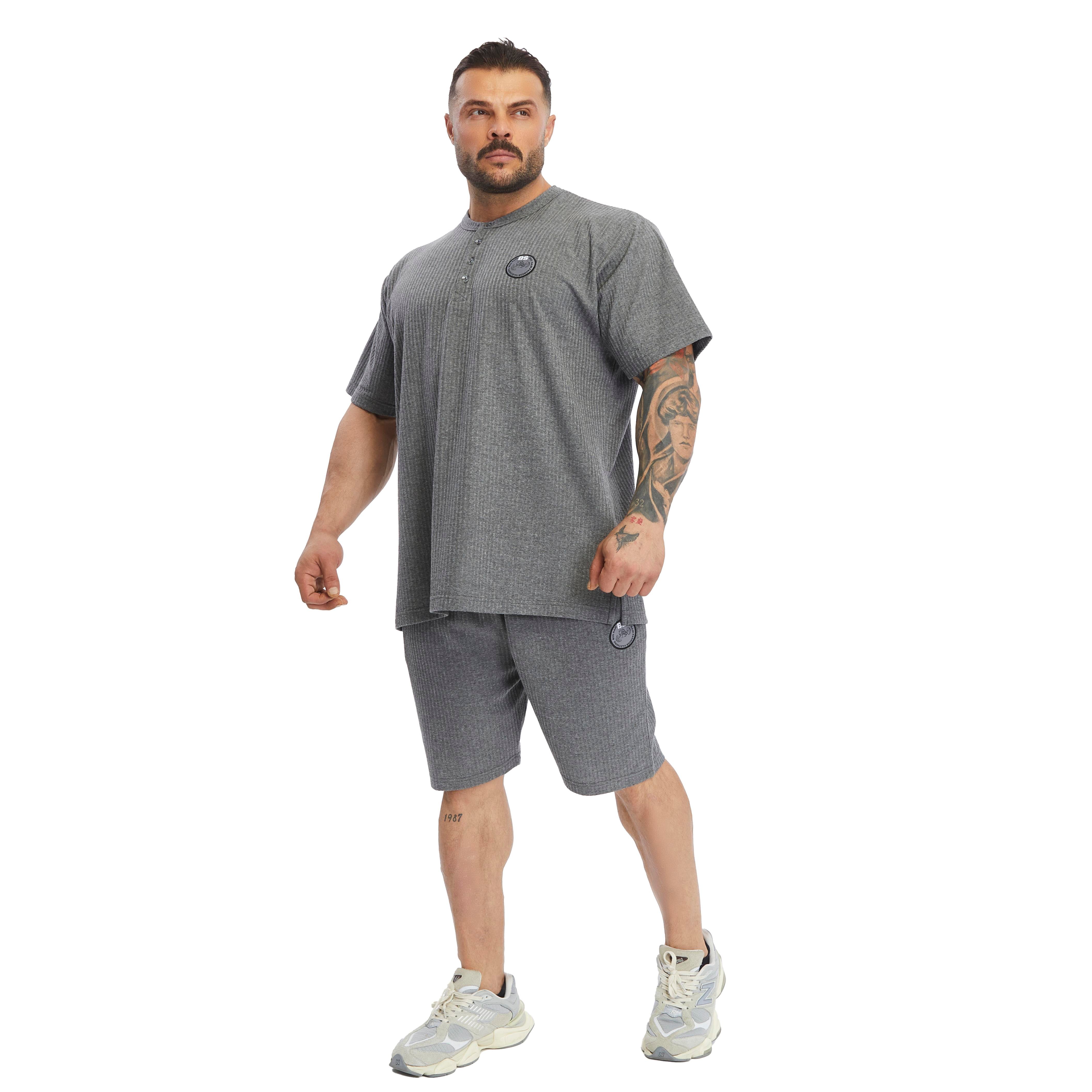 Men's Oversize T-shirt Button Down Rag Top