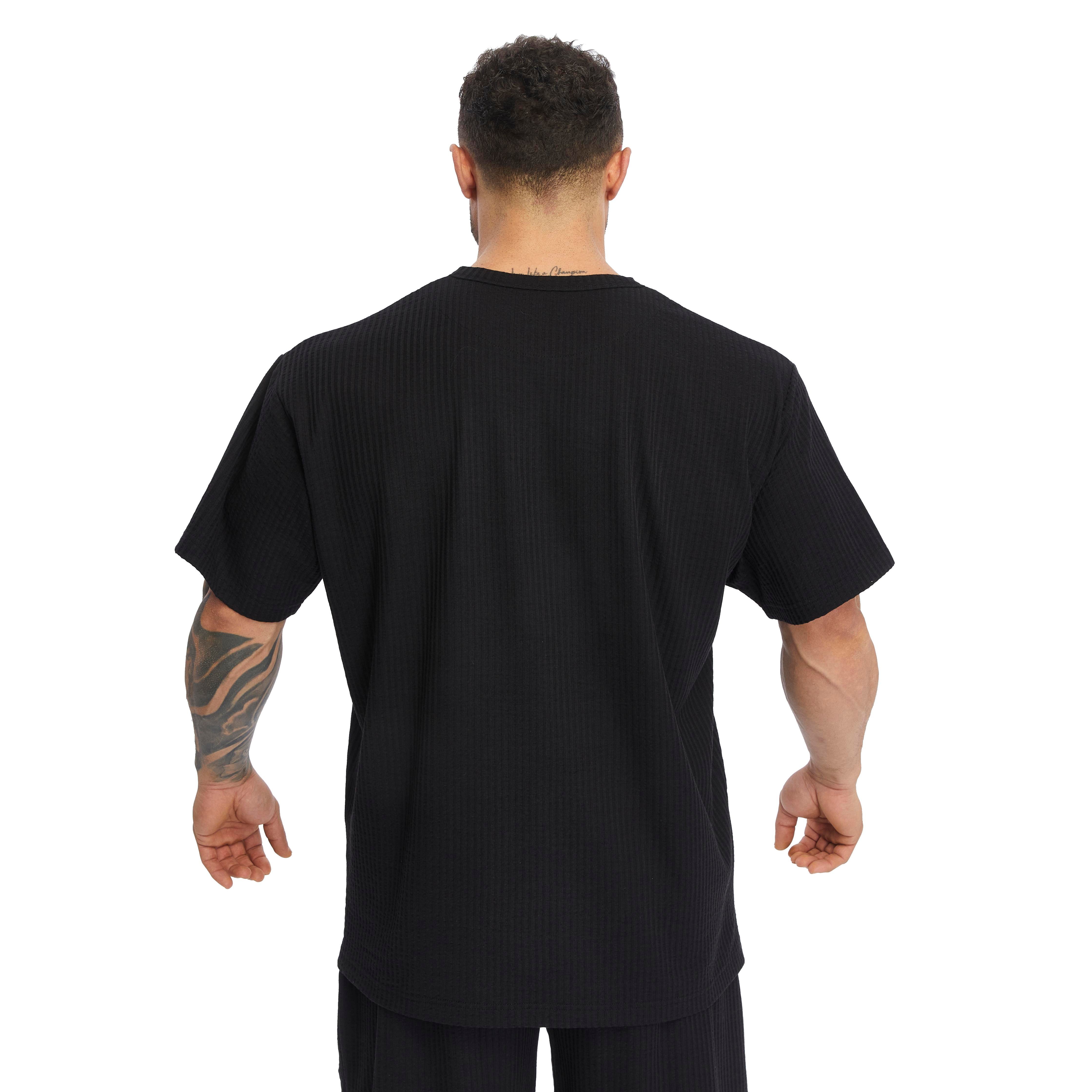 Men's Oversize T-shirt Button Down Rag Top