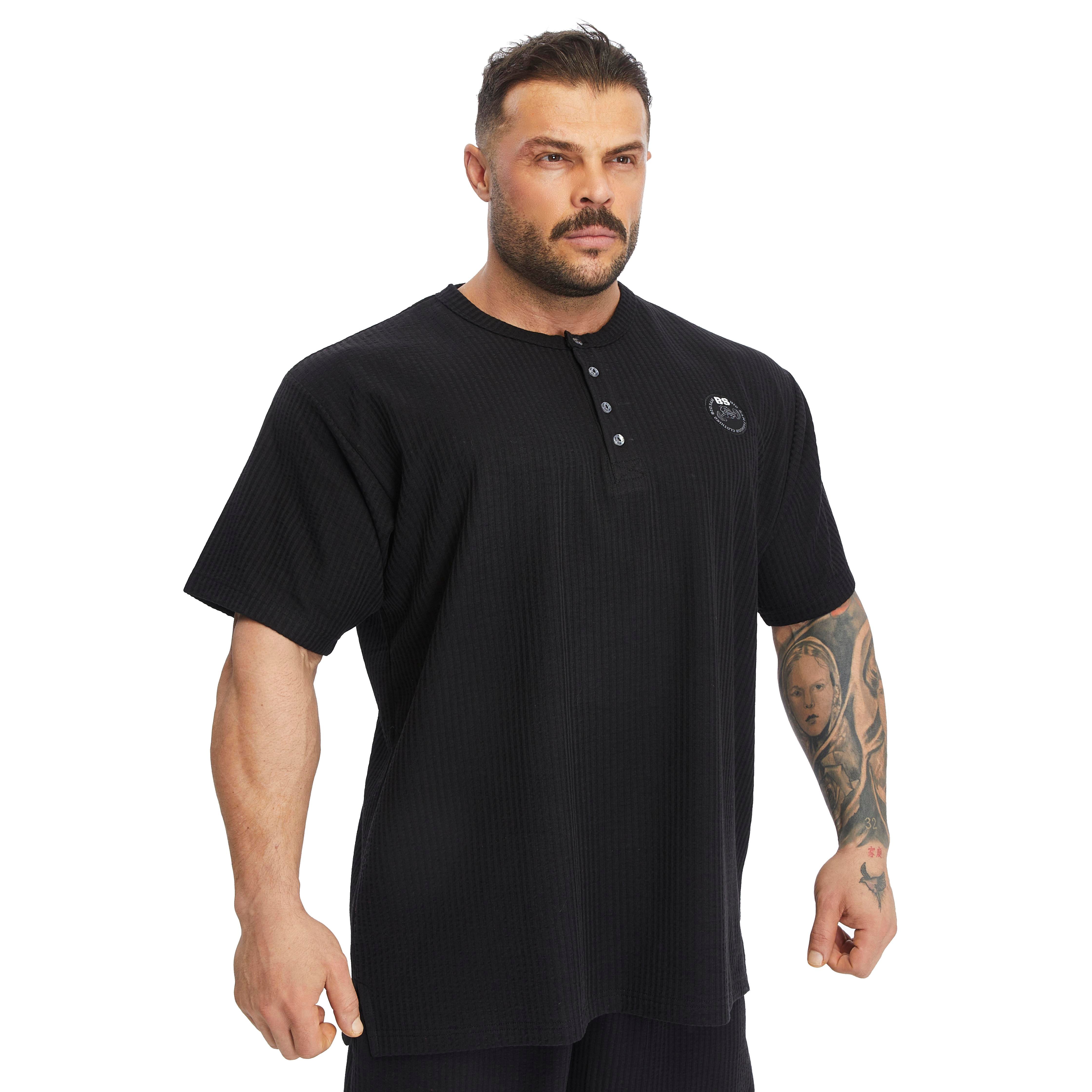 Men's Oversize T-shirt Button Down Rag Top