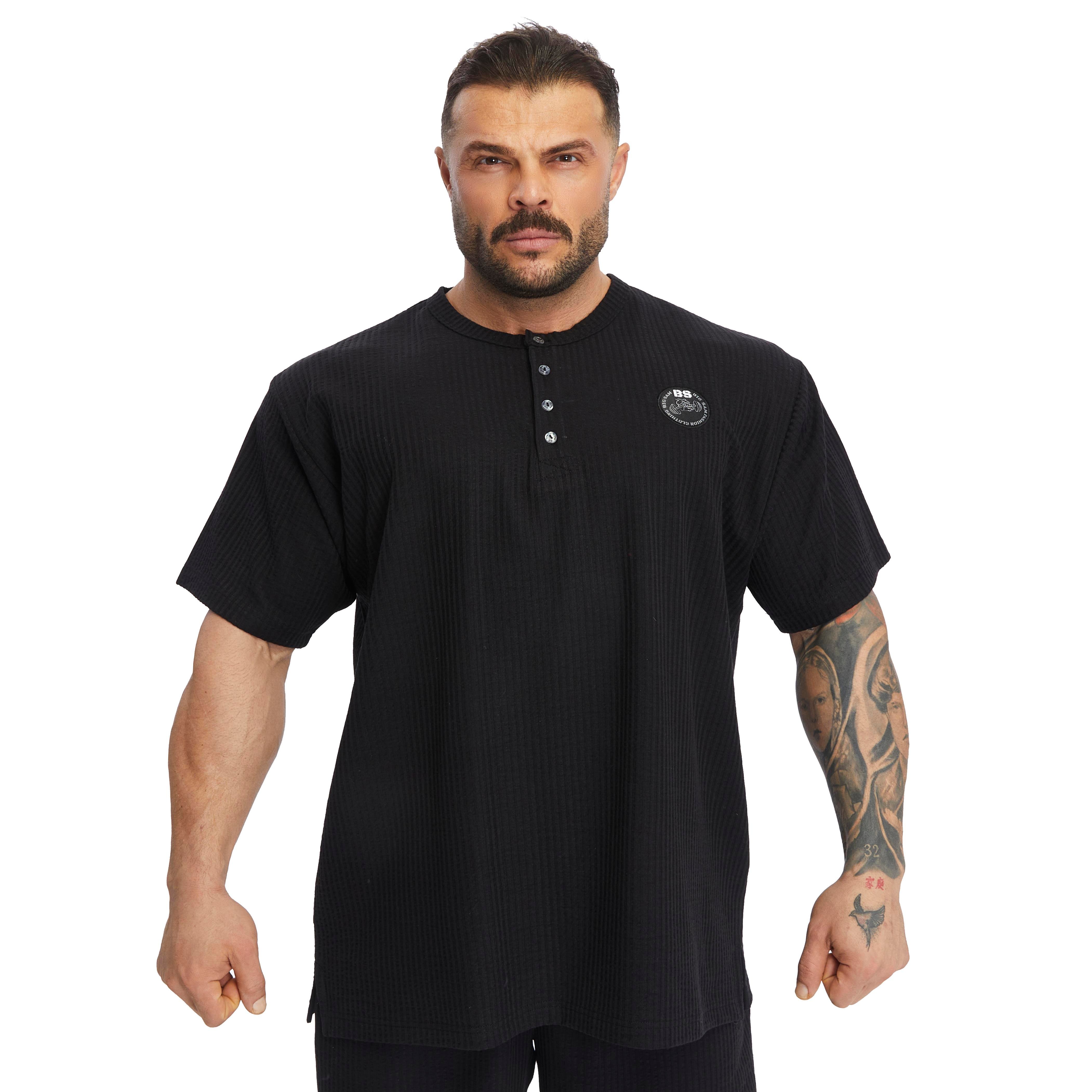 Men's Oversize T-shirt Button Down Rag Top