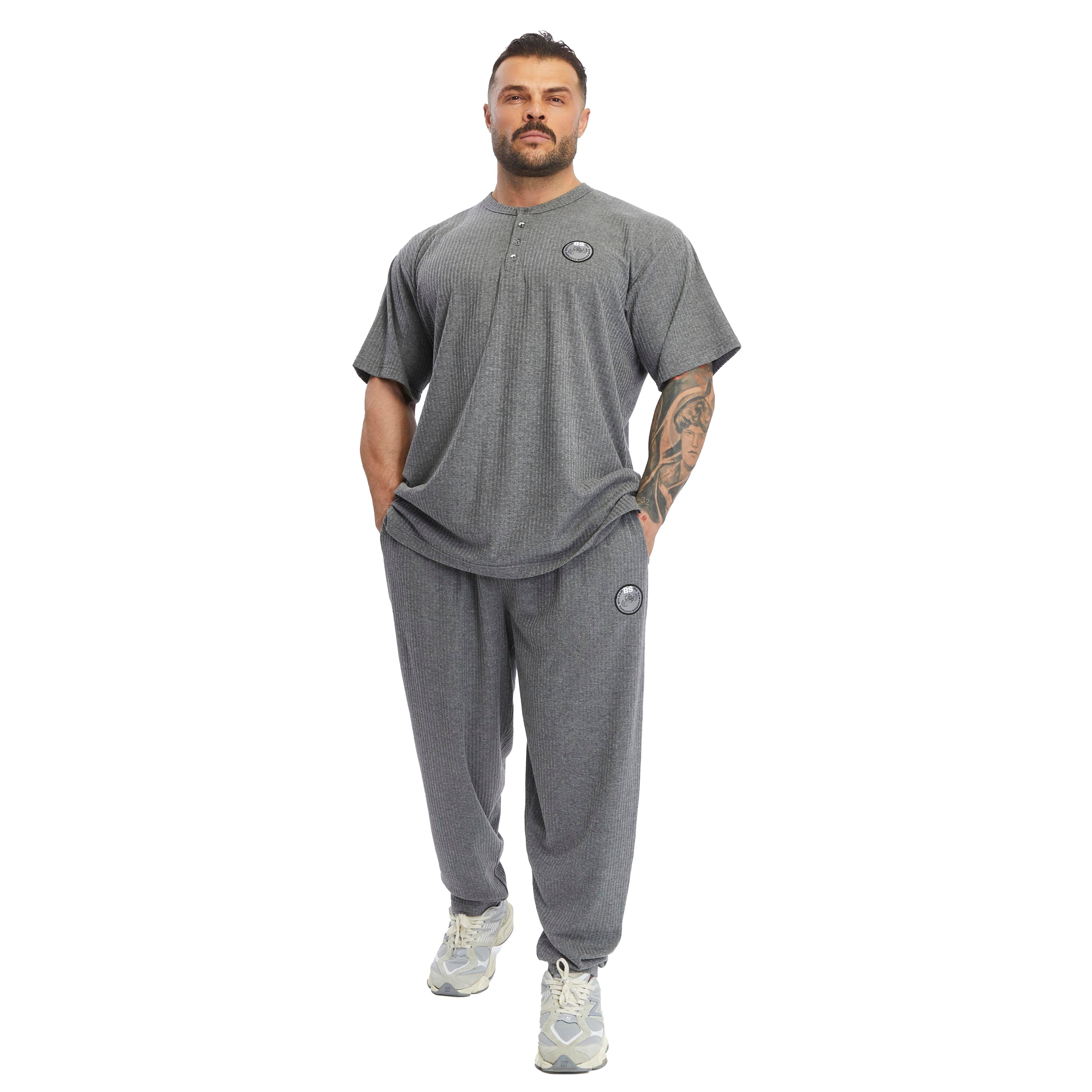 Men's Oversize T-shirt Button Down Rag Top