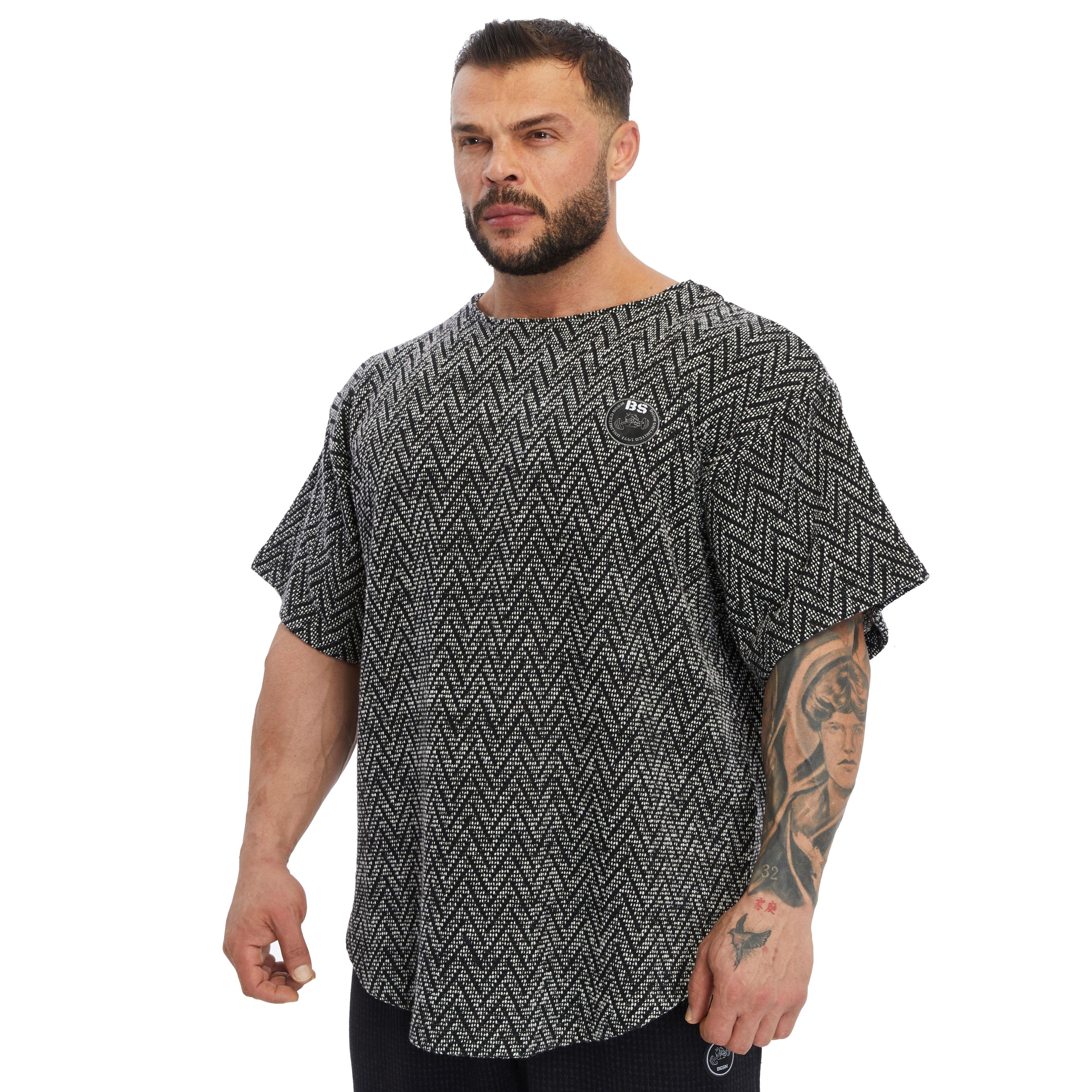 Men's Oversize T-shirt Textured Cotton Rag Top