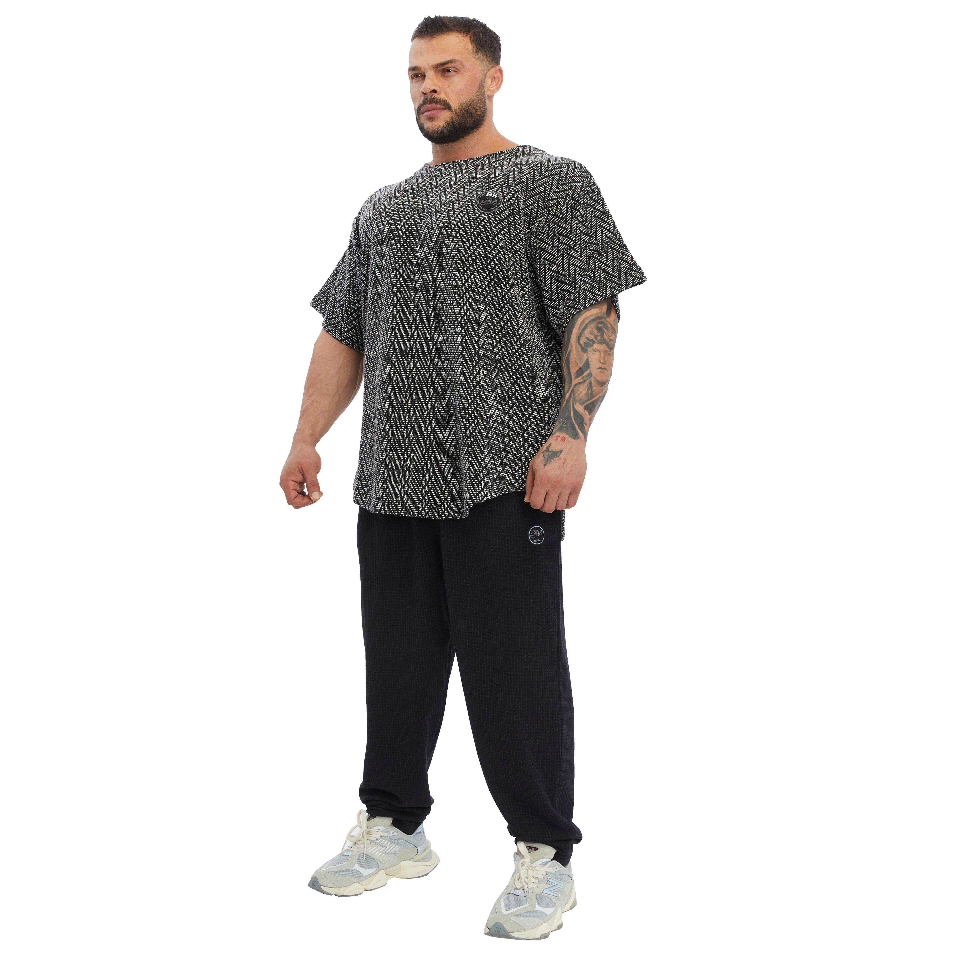 Men's Oversize T-shirt Textured Cotton Rag Top