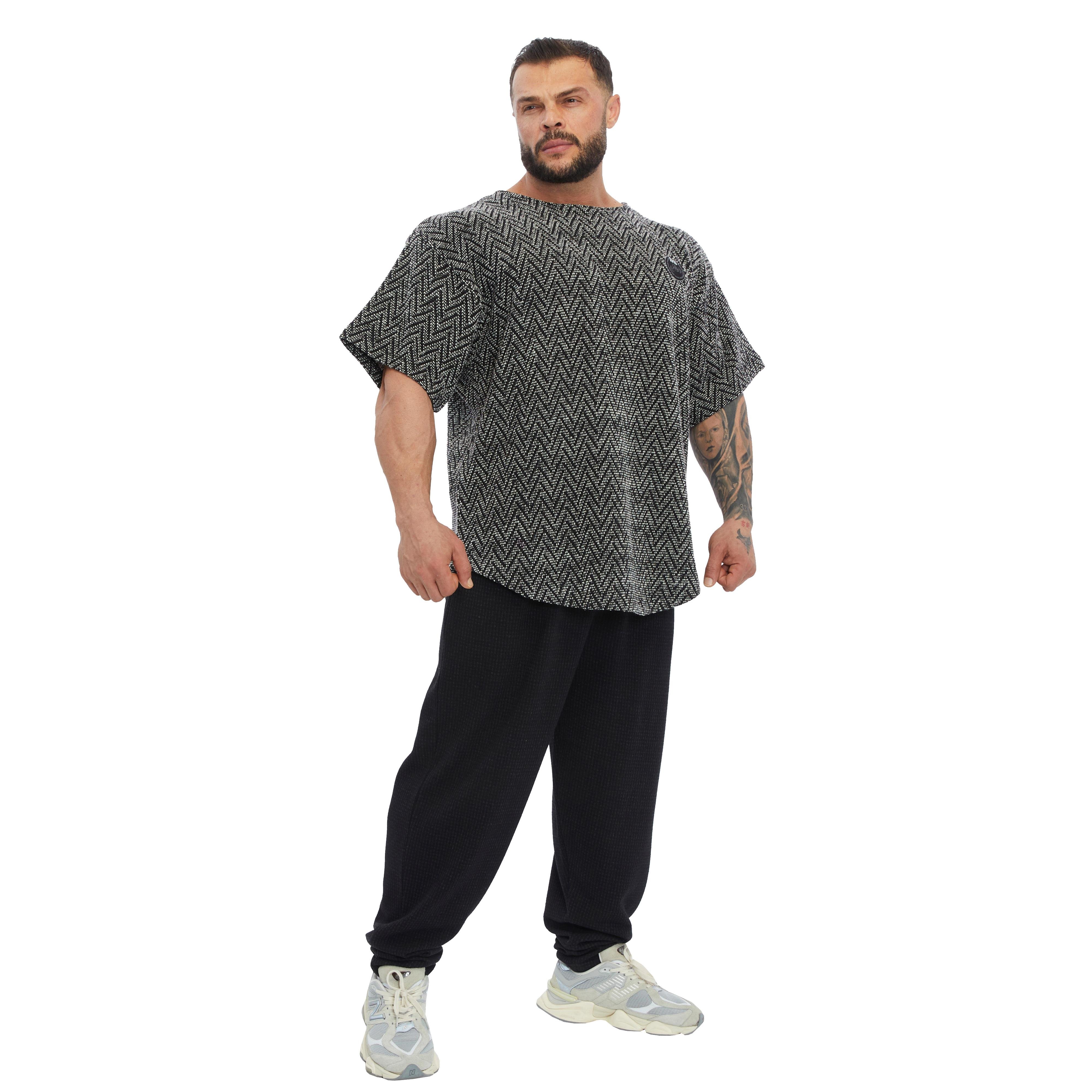Men's Oversize T-shirt Textured Cotton Rag Top