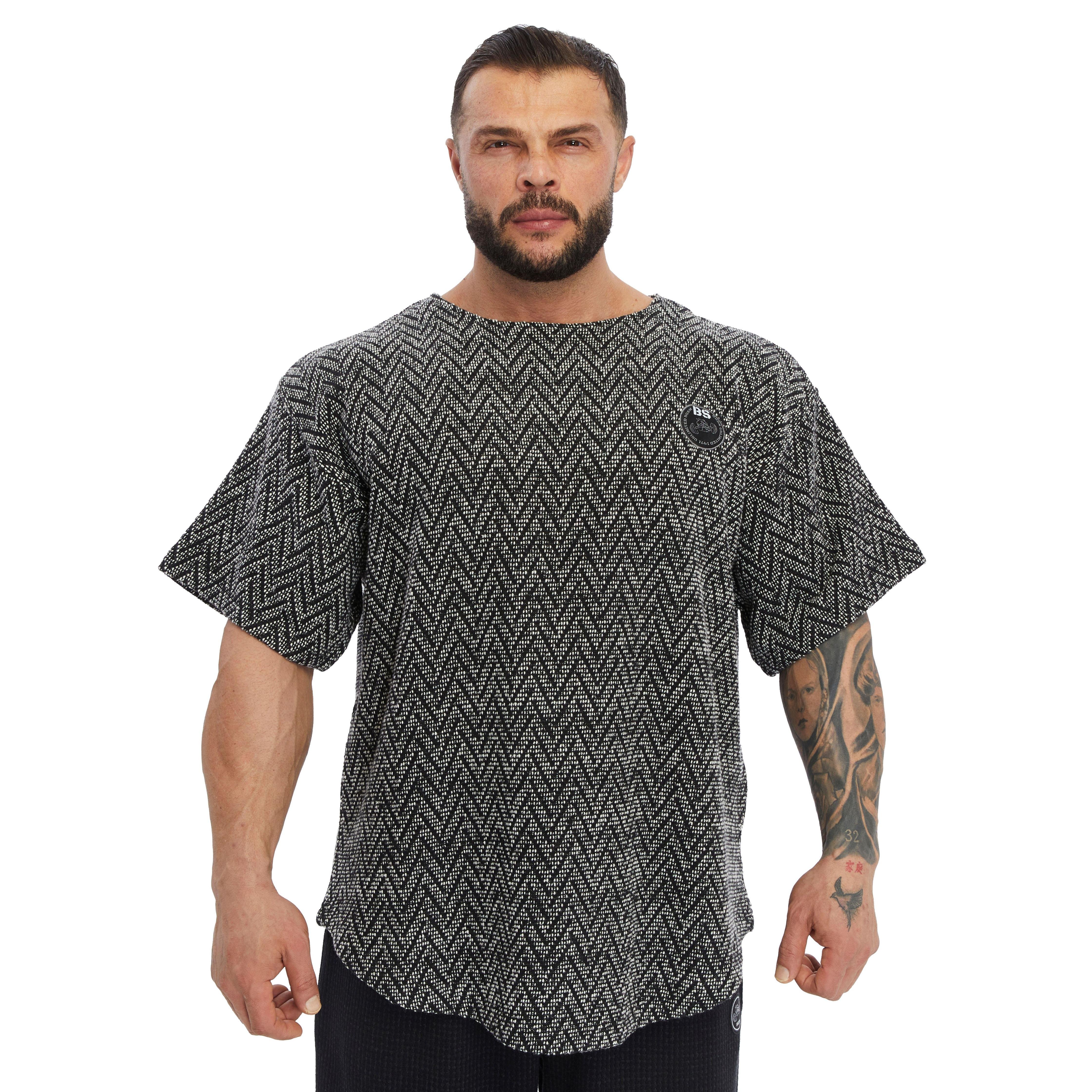 Men's Oversize T-shirt Textured Cotton Rag Top
