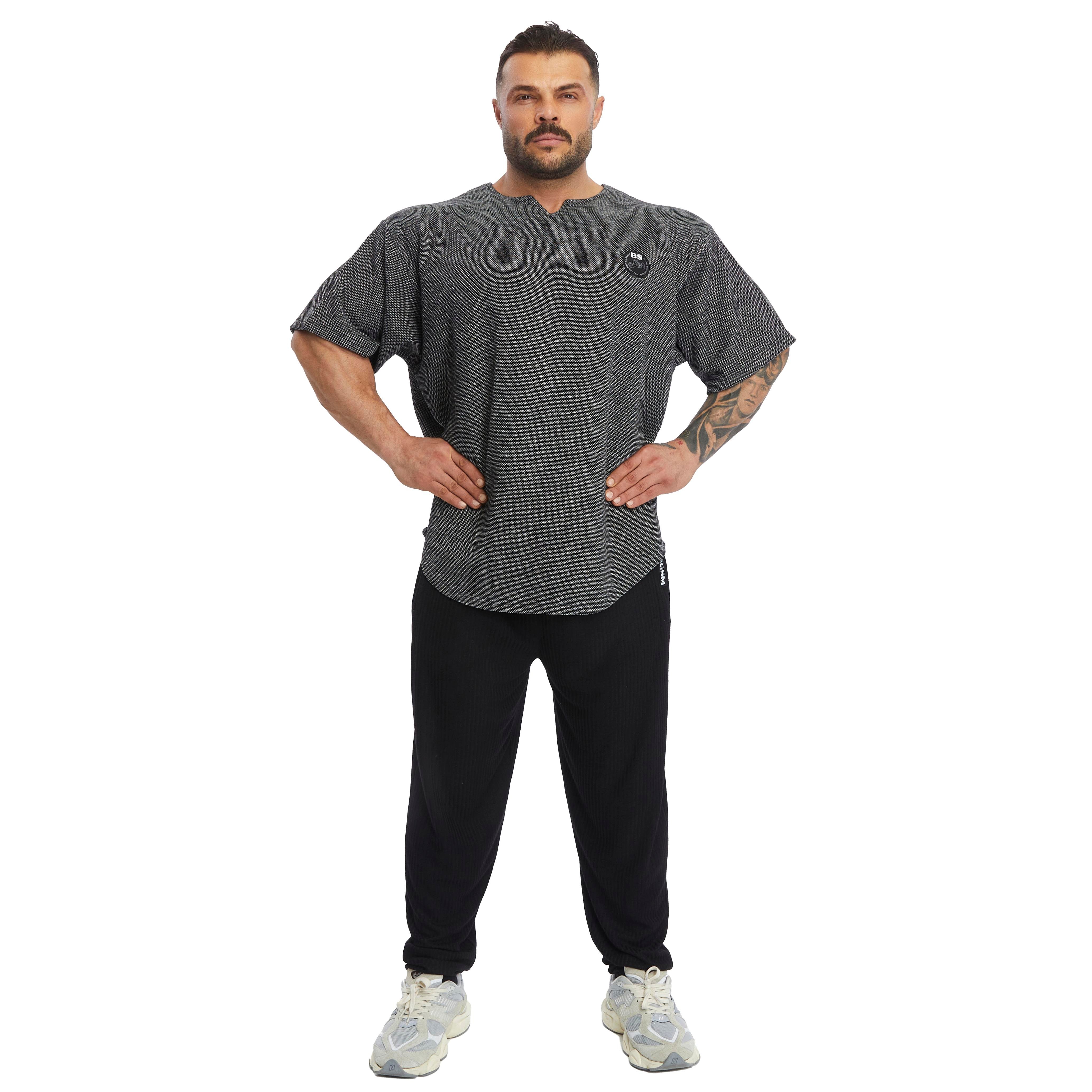 Men's Oversize T-shirt Textured Thick Fabric Rag Top