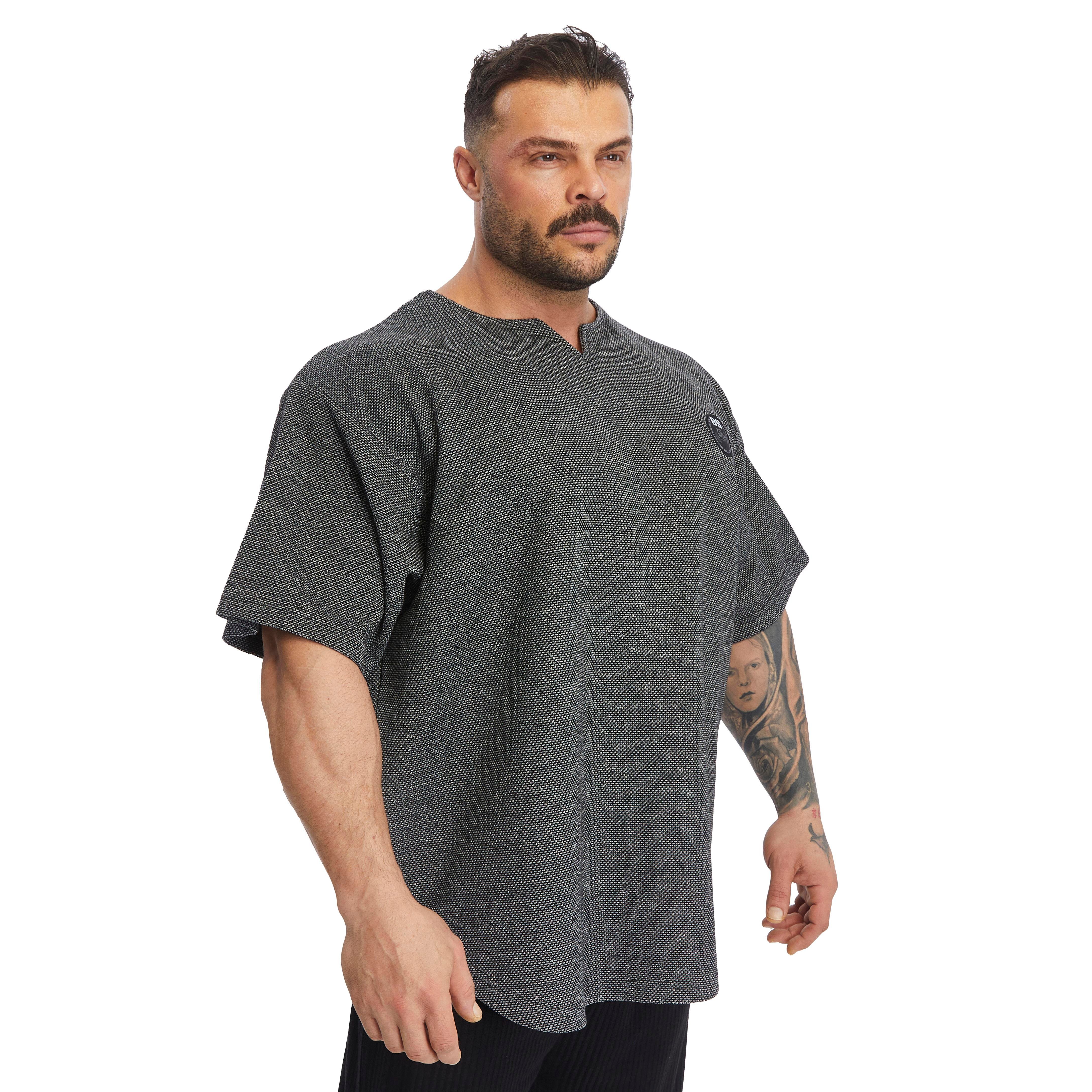 Men's Oversize T-shirt Textured Thick Fabric Rag Top