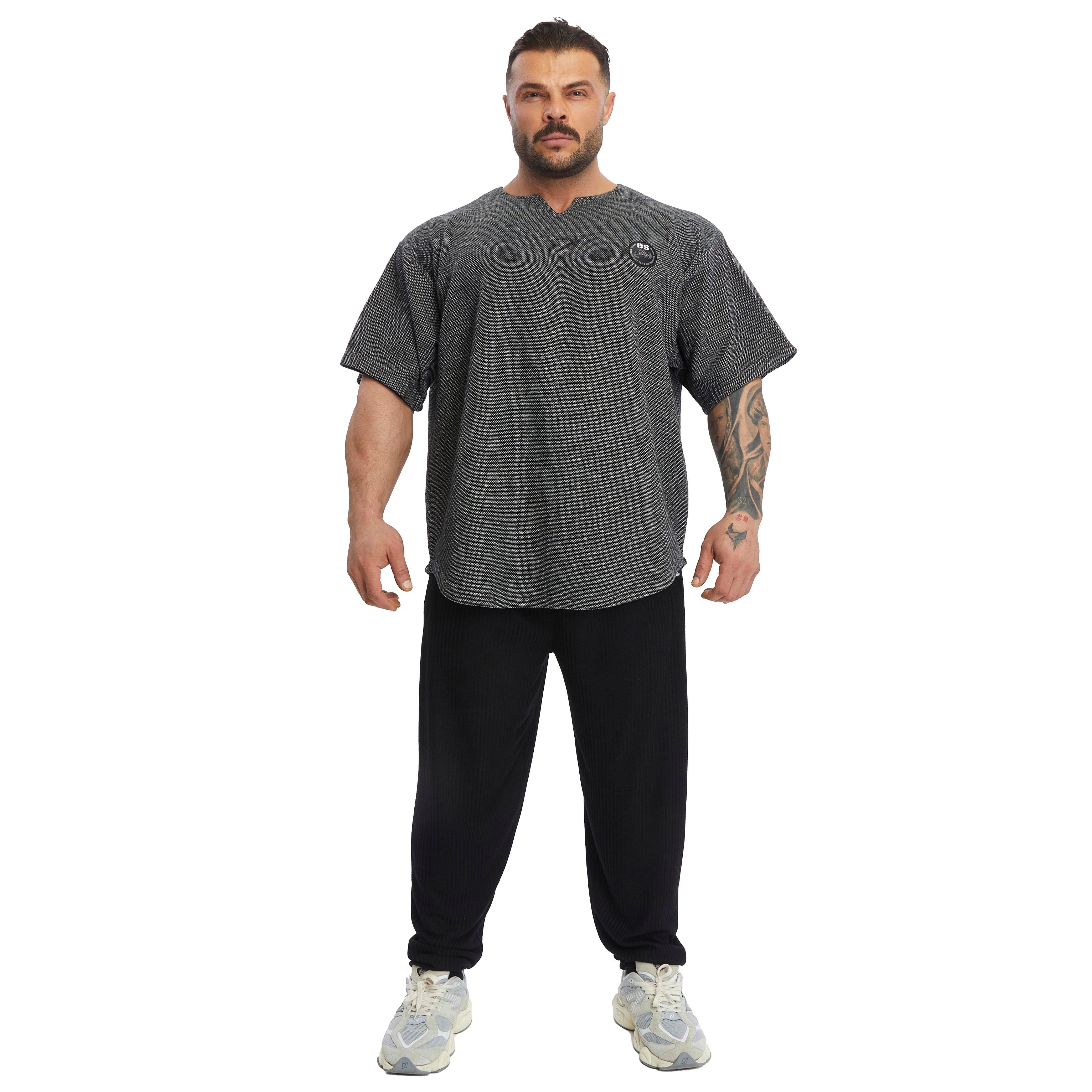 Men's Oversize T-shirt Textured Thick Fabric Rag Top