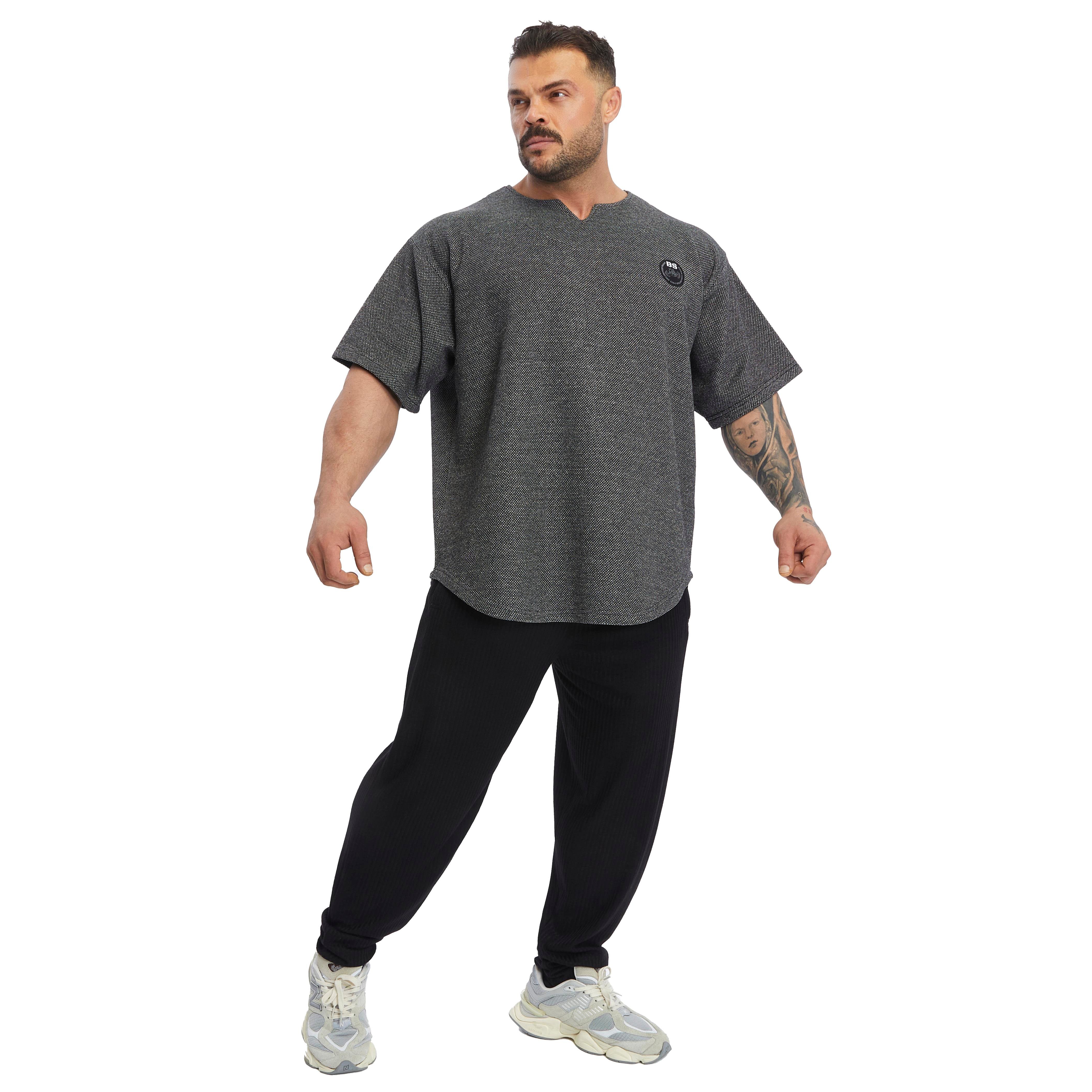 Men's Oversize T-shirt Textured Thick Fabric Rag Top