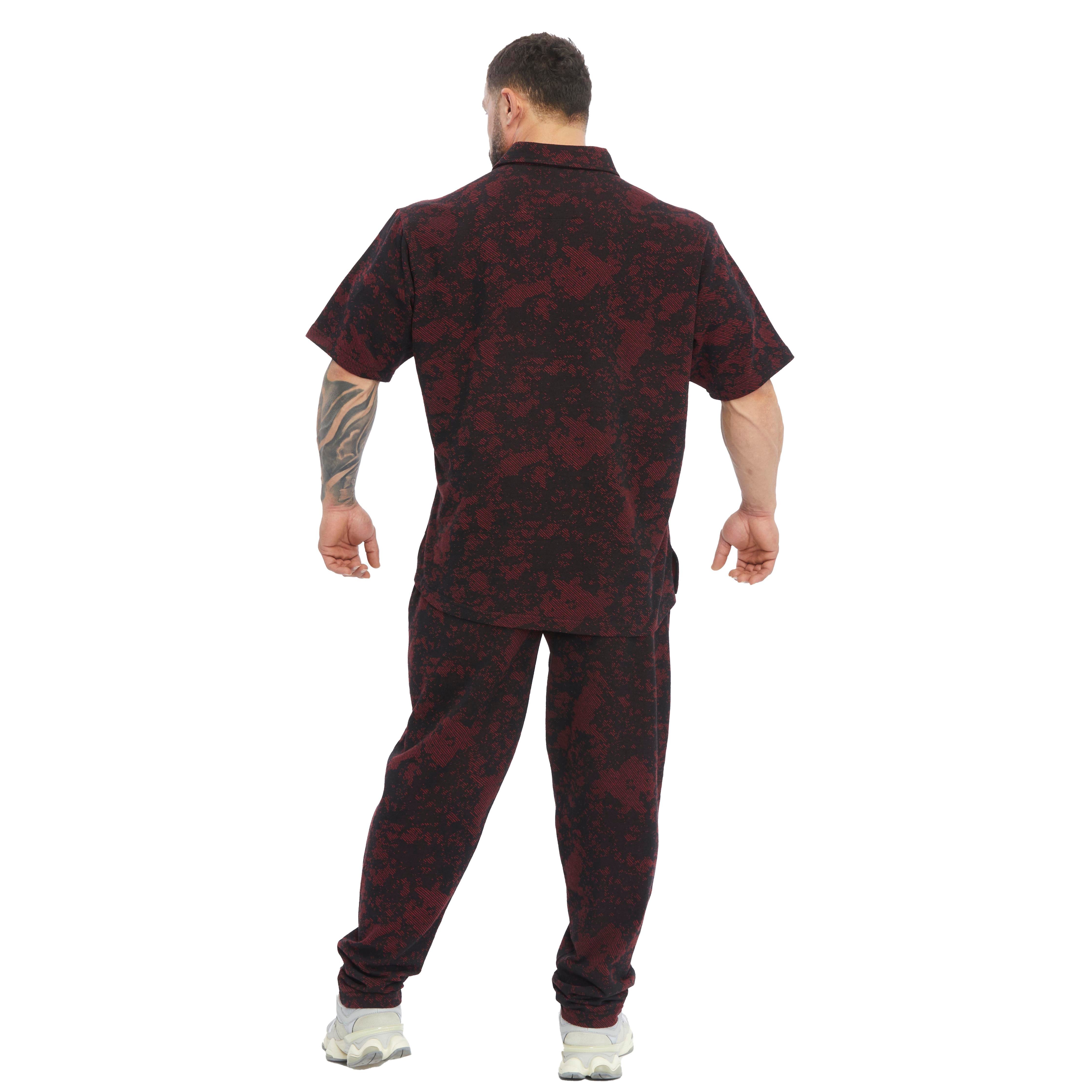 Men's Oversize Technic Camo Polo T-shirt