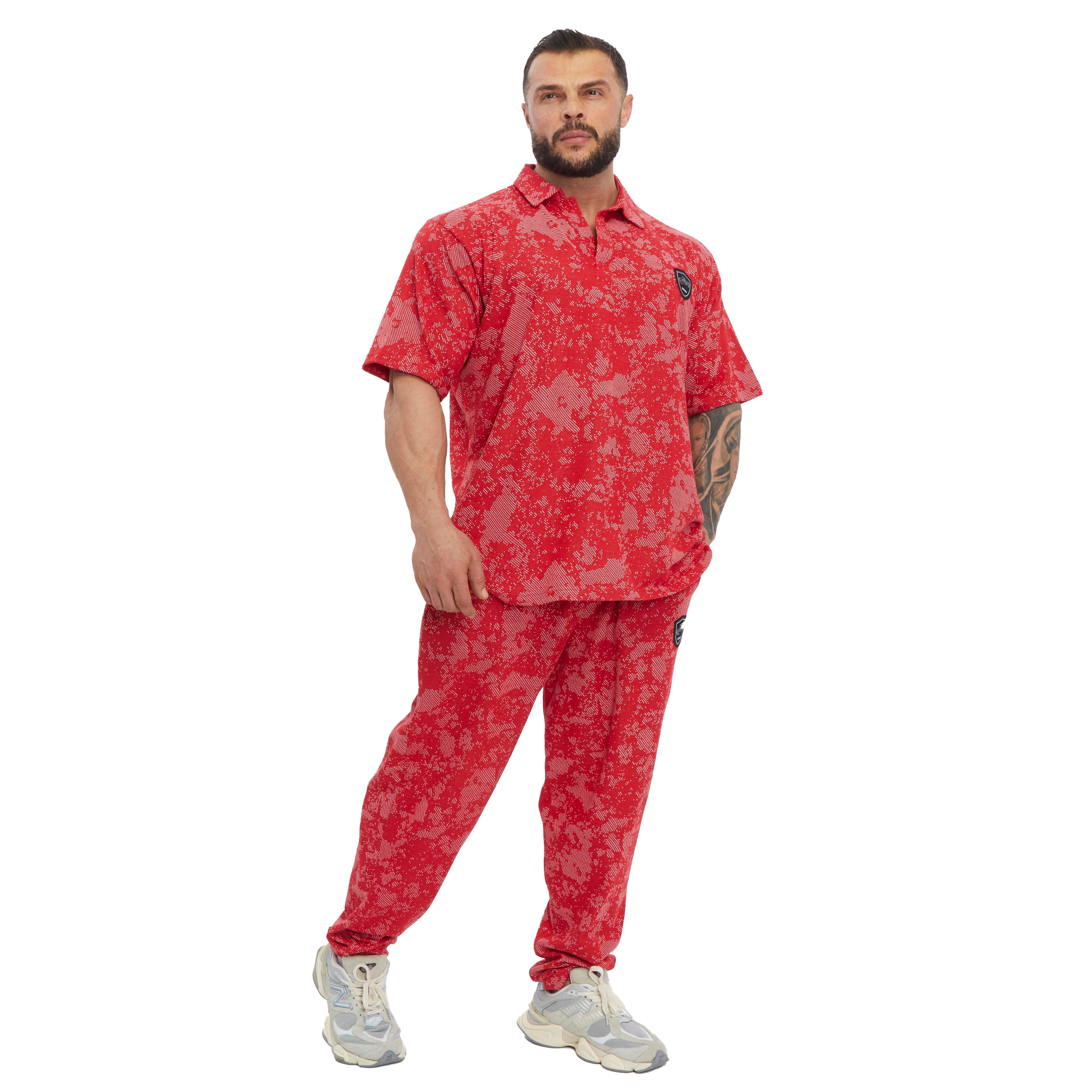 Men's Oversize Technic Camo Polo T-shirt