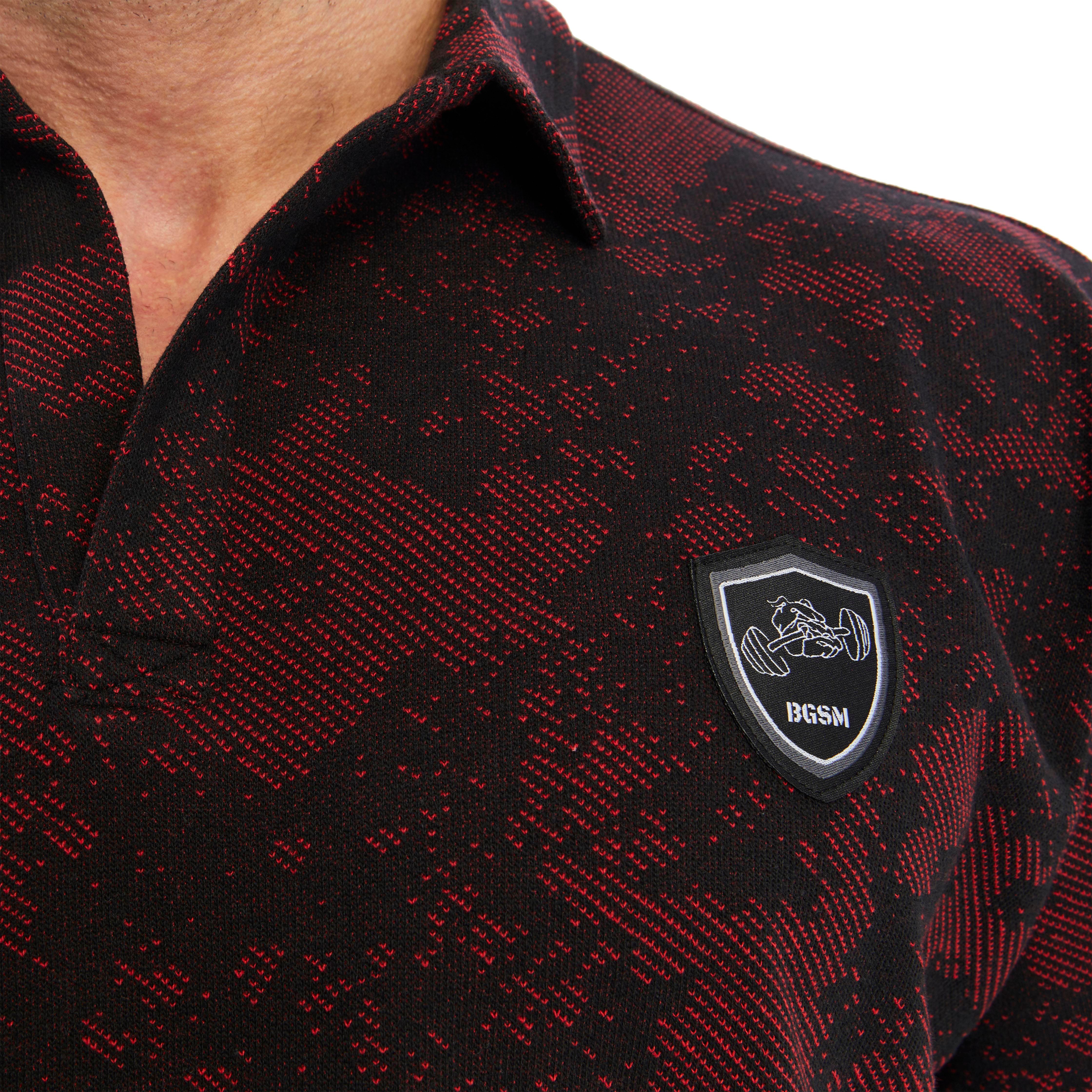 Men's Oversize Technic Camo Polo T-shirt