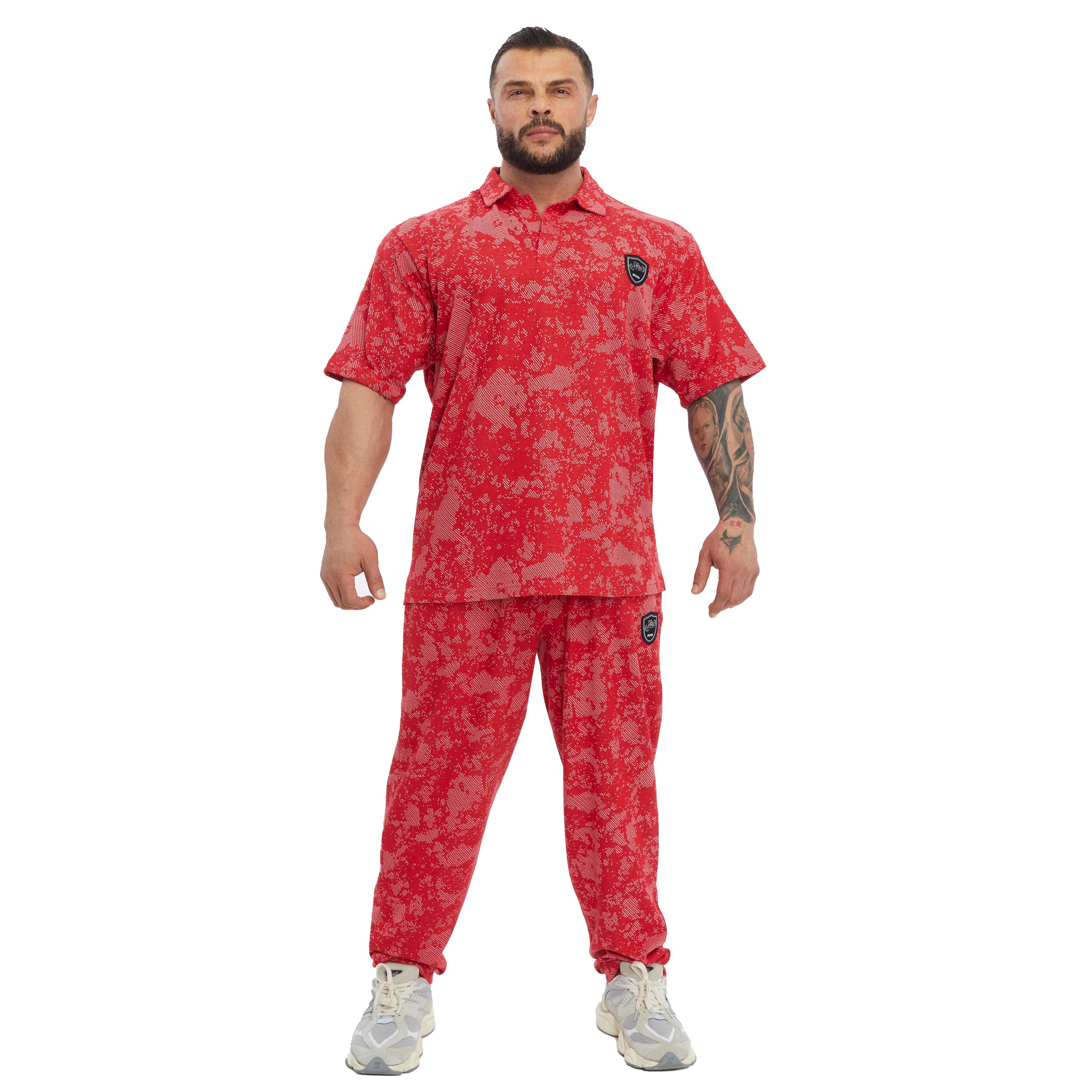 Men's Oversize Technic Camo Polo T-shirt