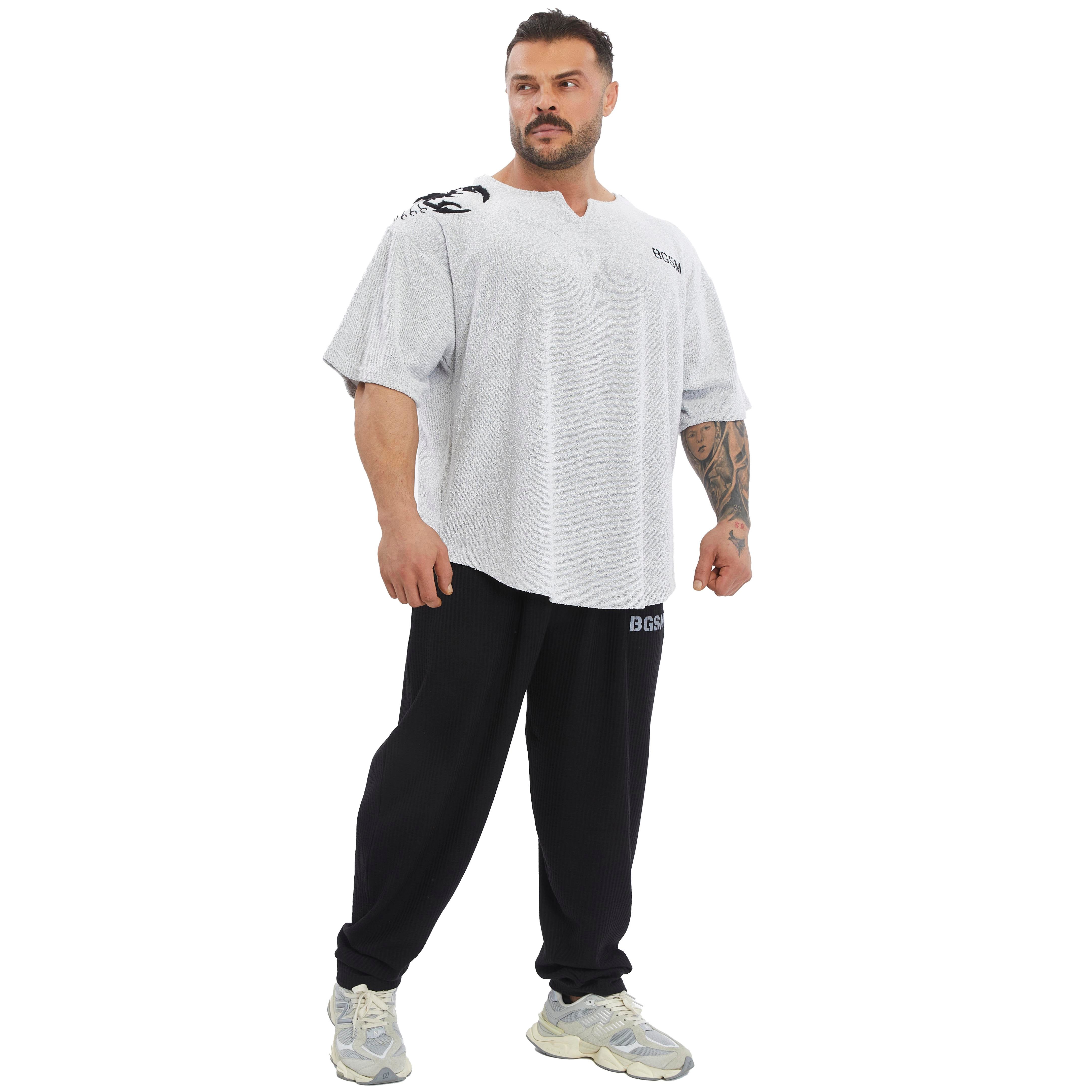 Men's Oversize Towel Textured Rag Top T-shirt