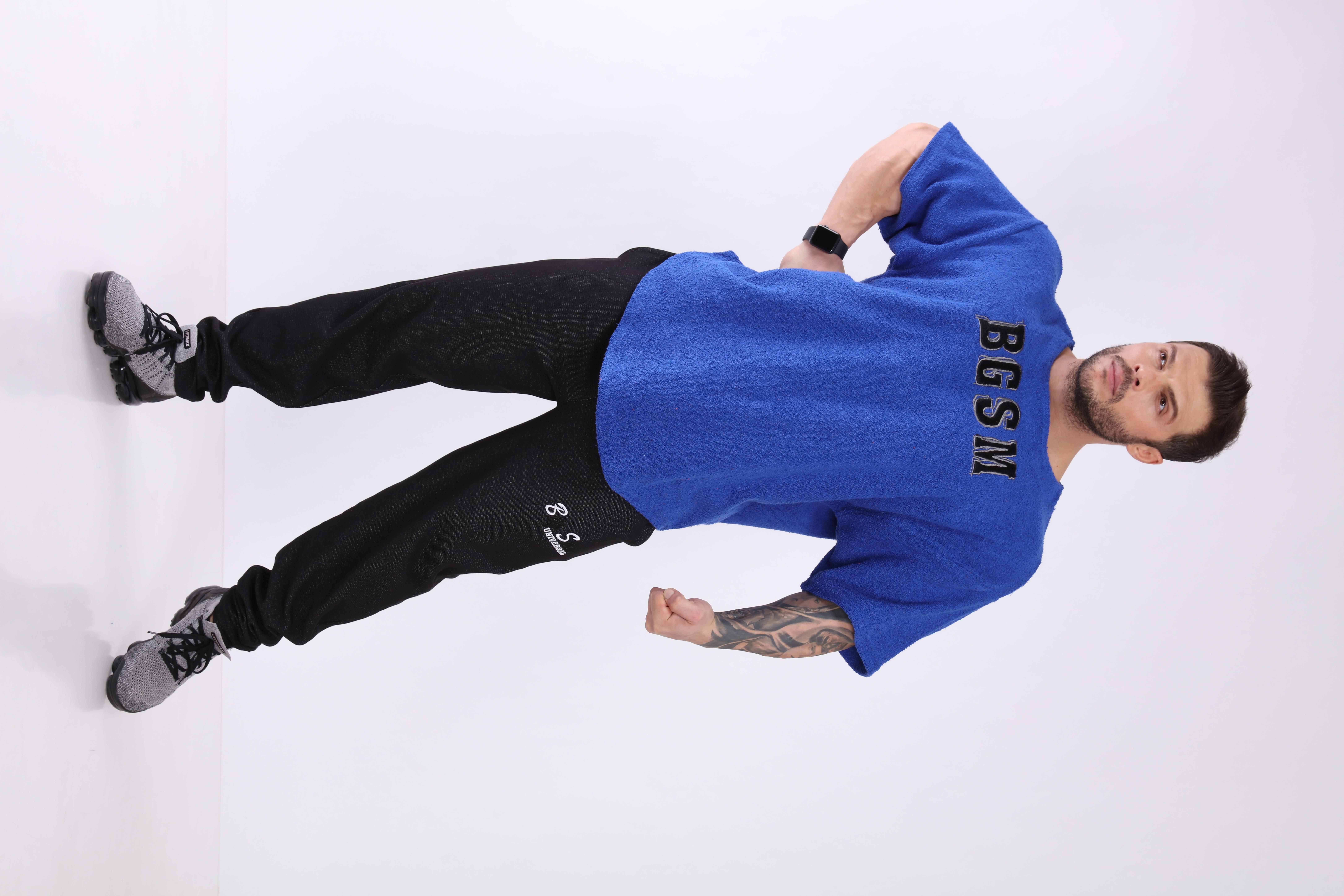 Men's Oversize Towel Textured Rag Top T-shirt