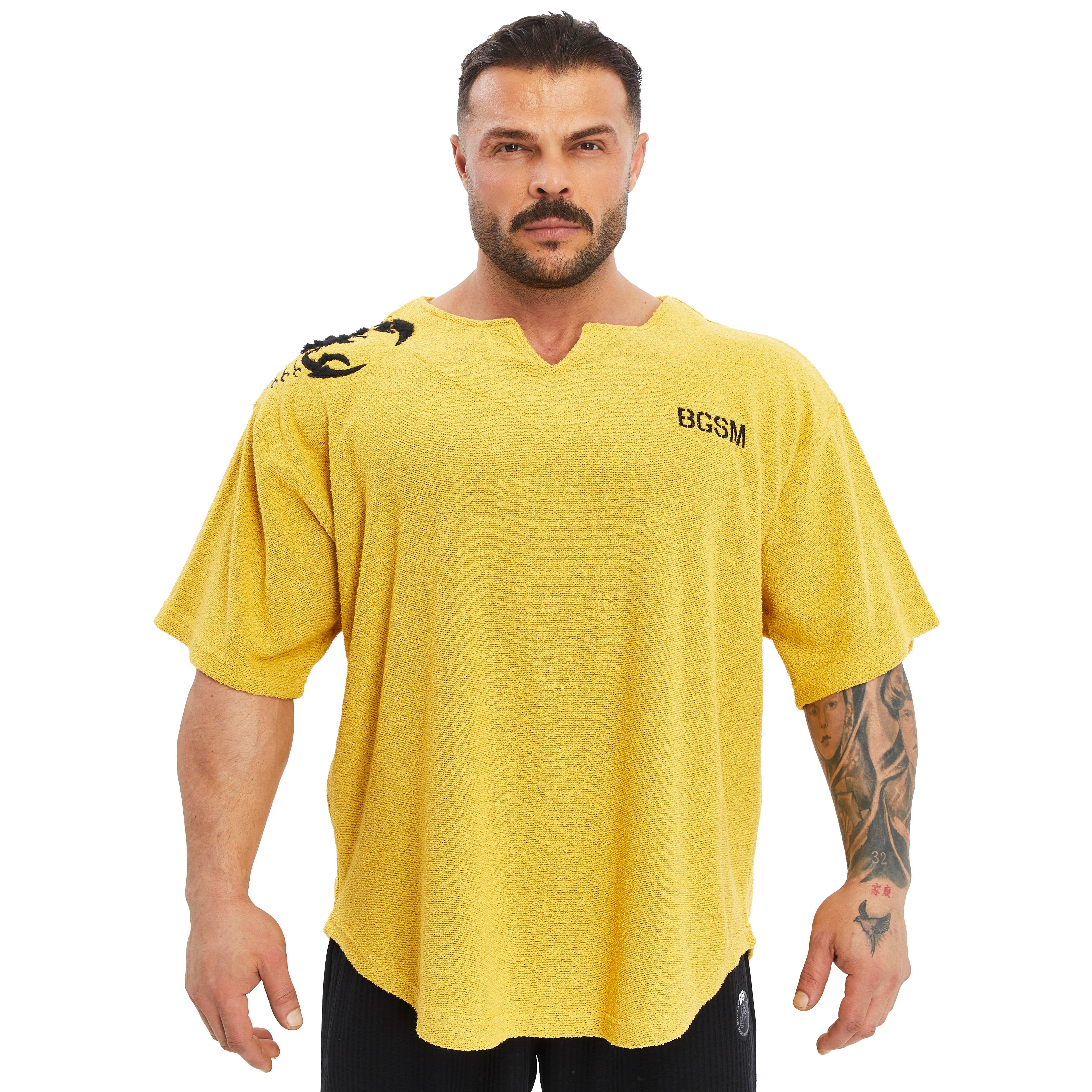 Men's Oversize Towel Textured Rag Top T-shirt