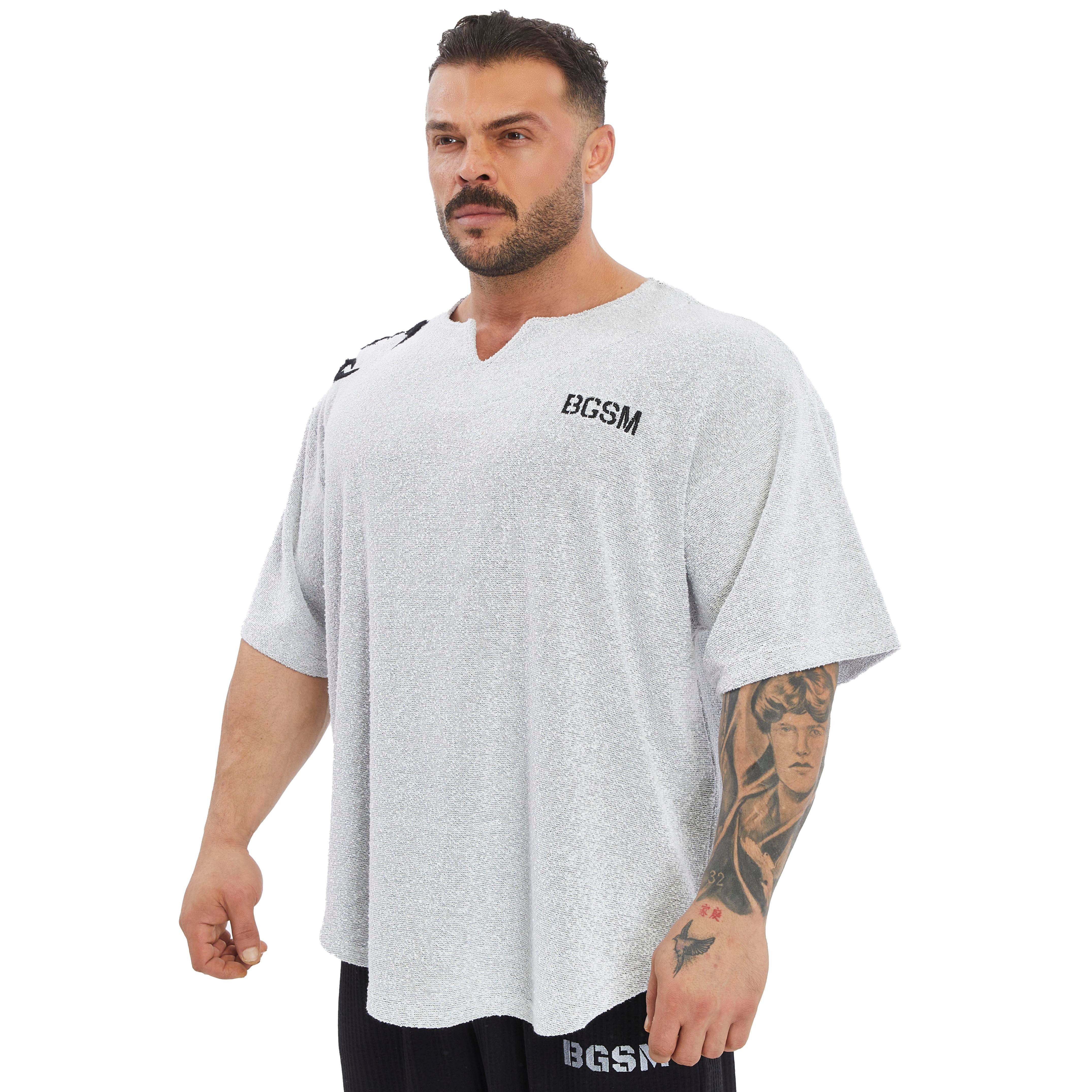 Men's Oversize Towel Textured Rag Top T-shirt