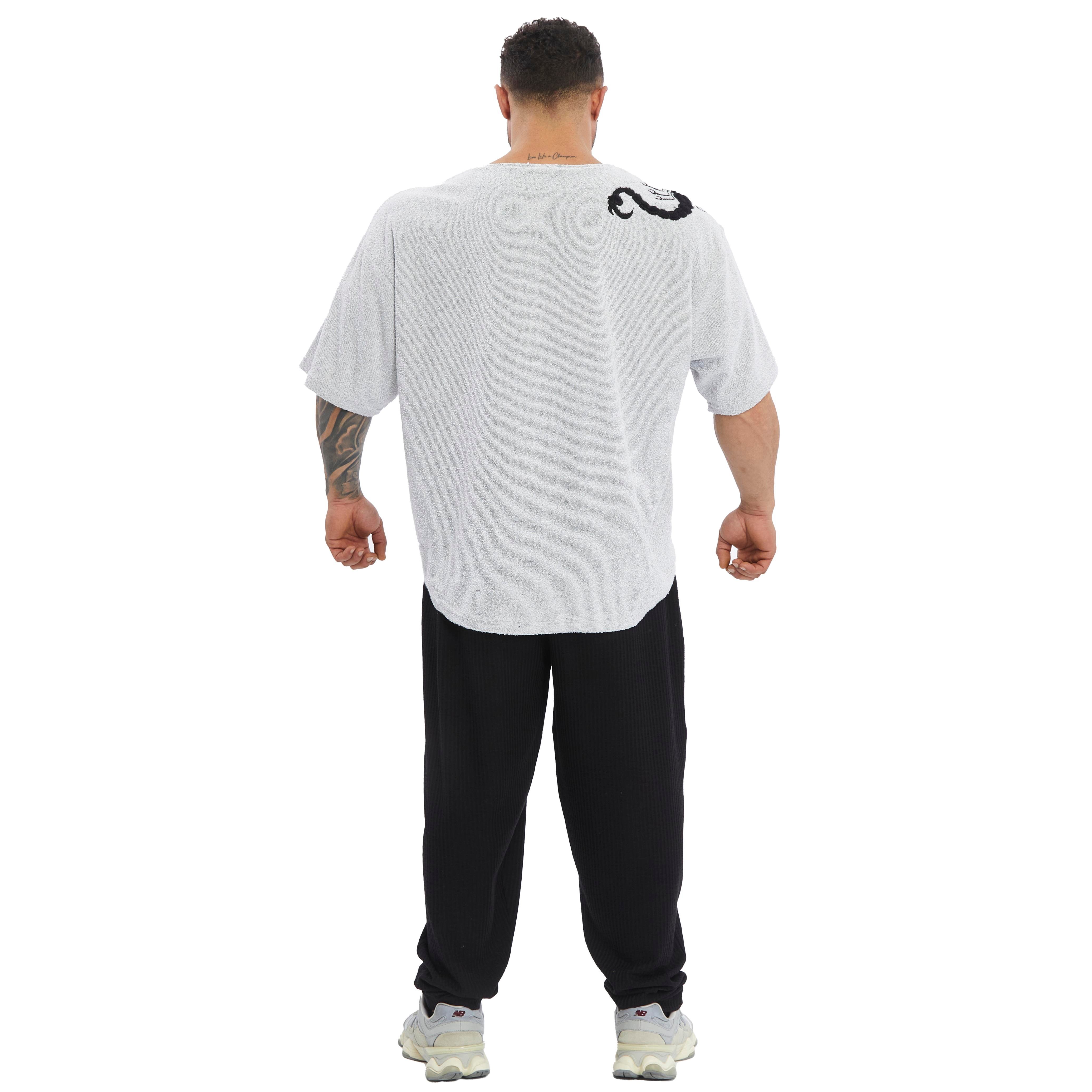 Men's Oversize Towel Textured Rag Top T-shirt