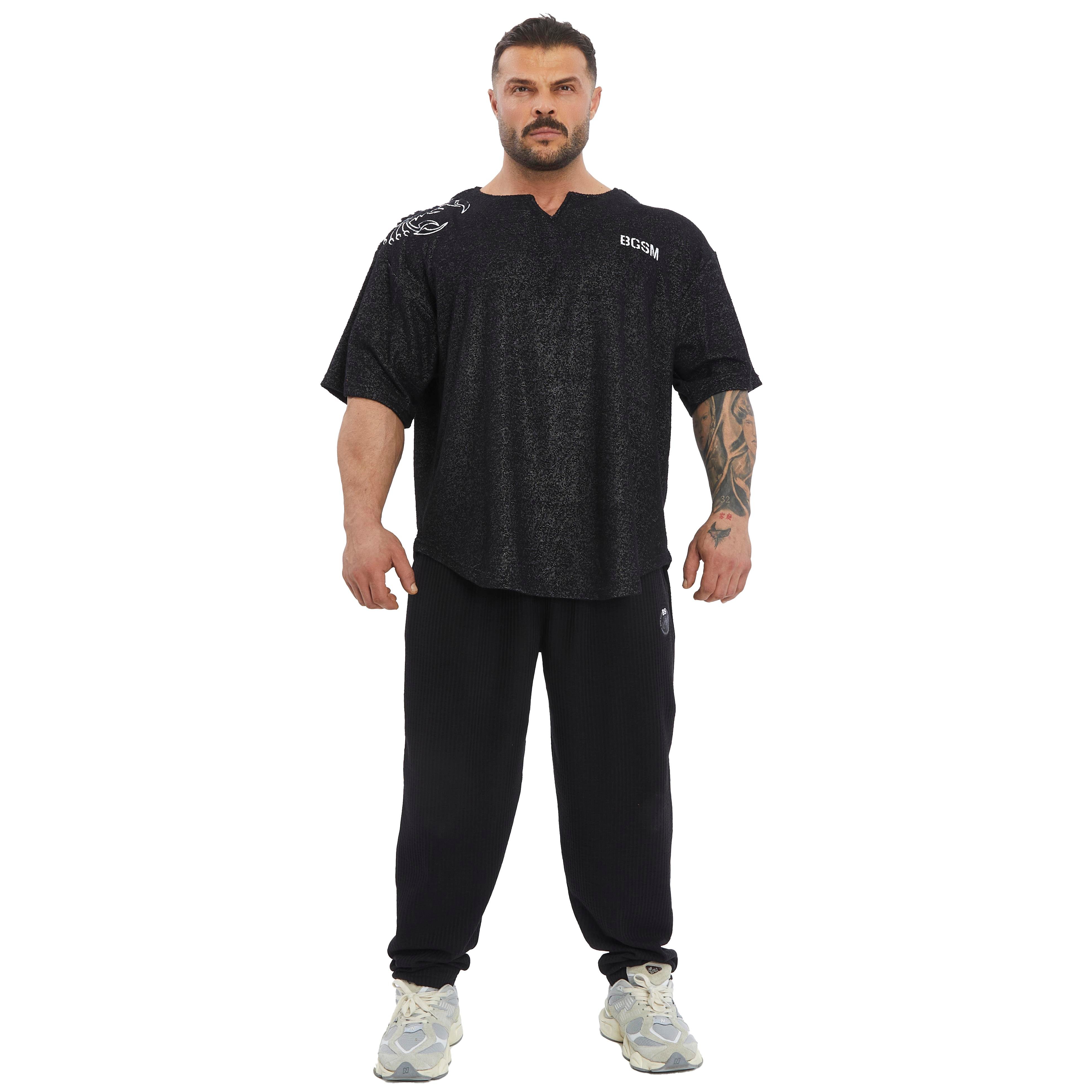 Men's Oversize Towel Textured Rag Top T-shirt