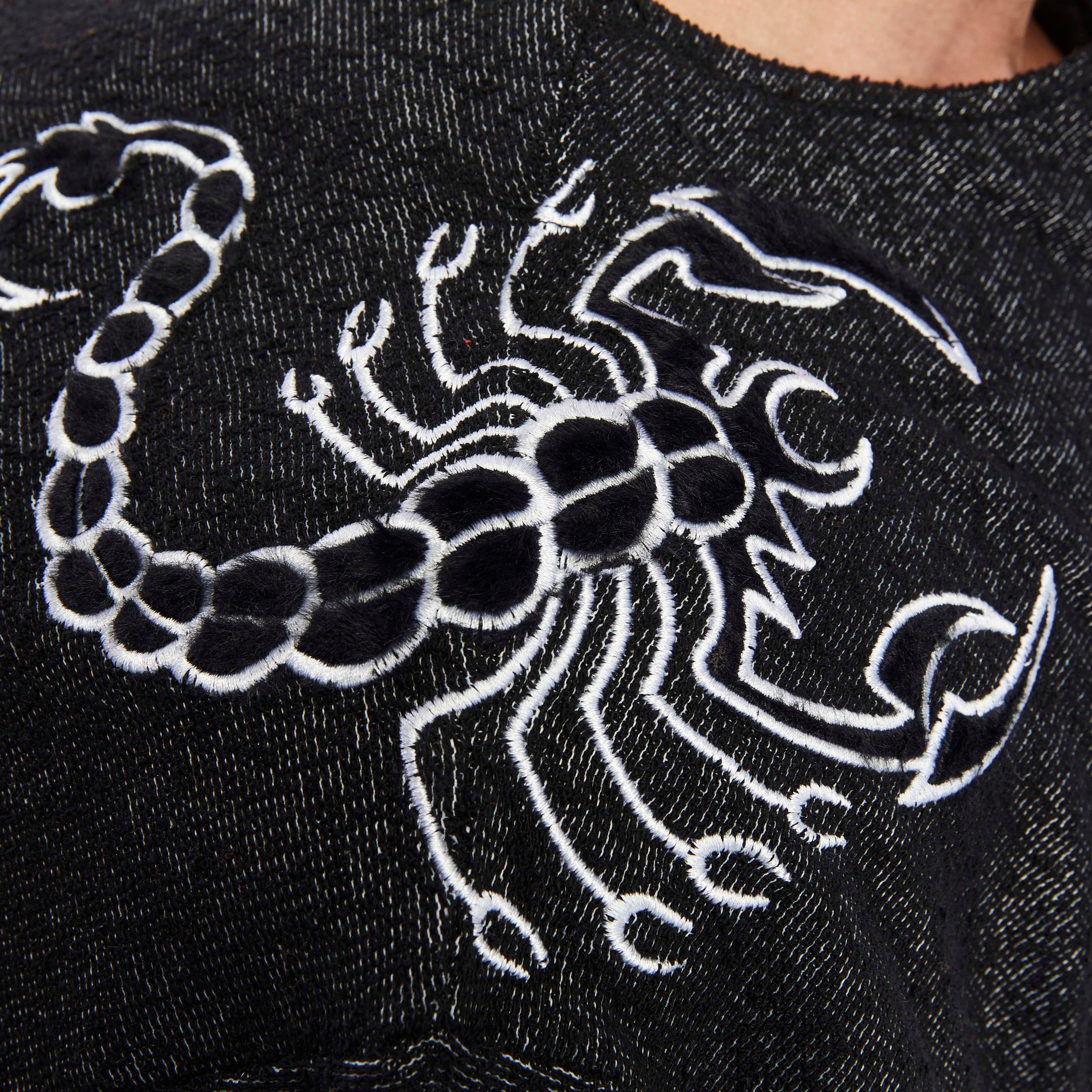 Men's Oversize Towel Textured Rag Top T-shirt