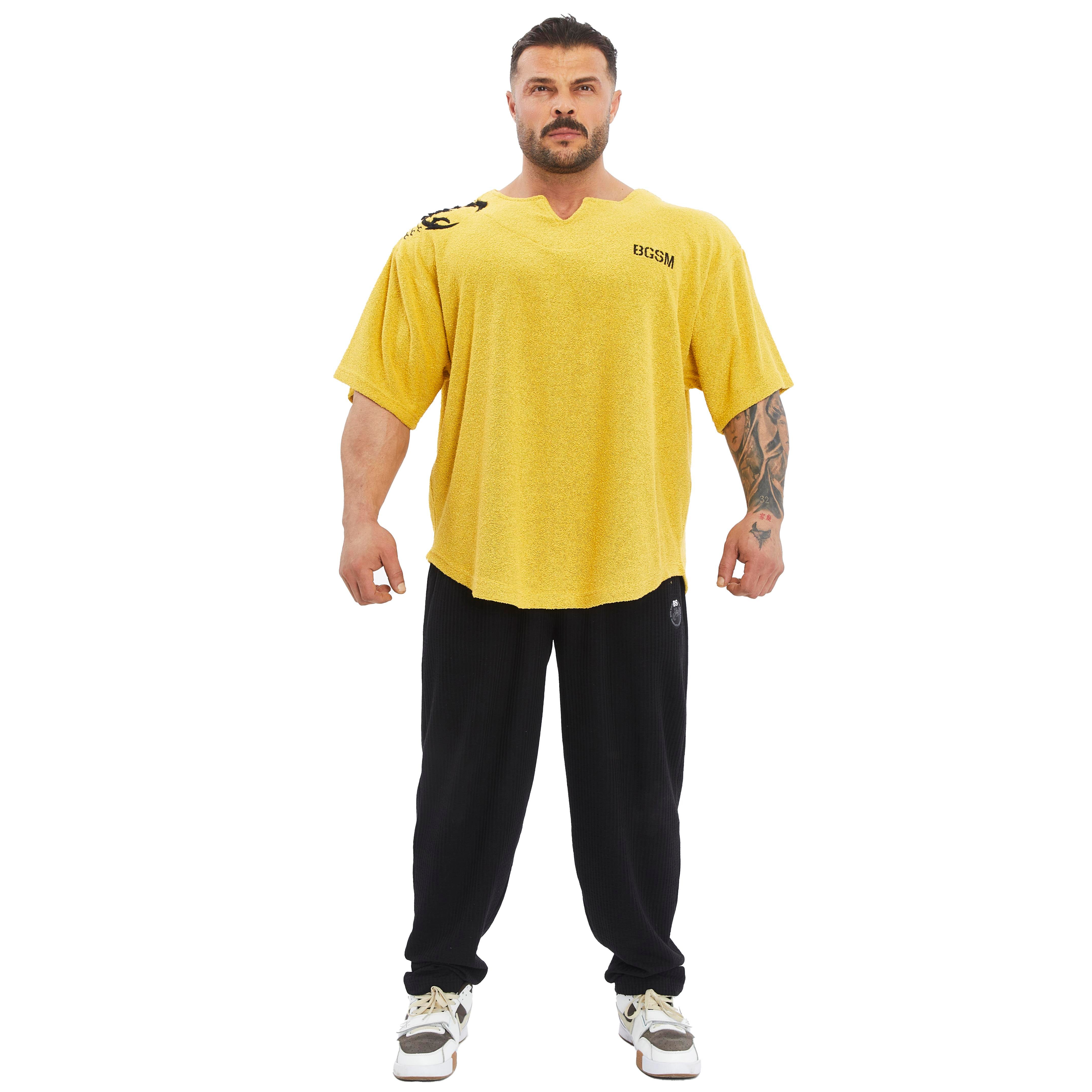 Men's Oversize Towel Textured Rag Top T-shirt