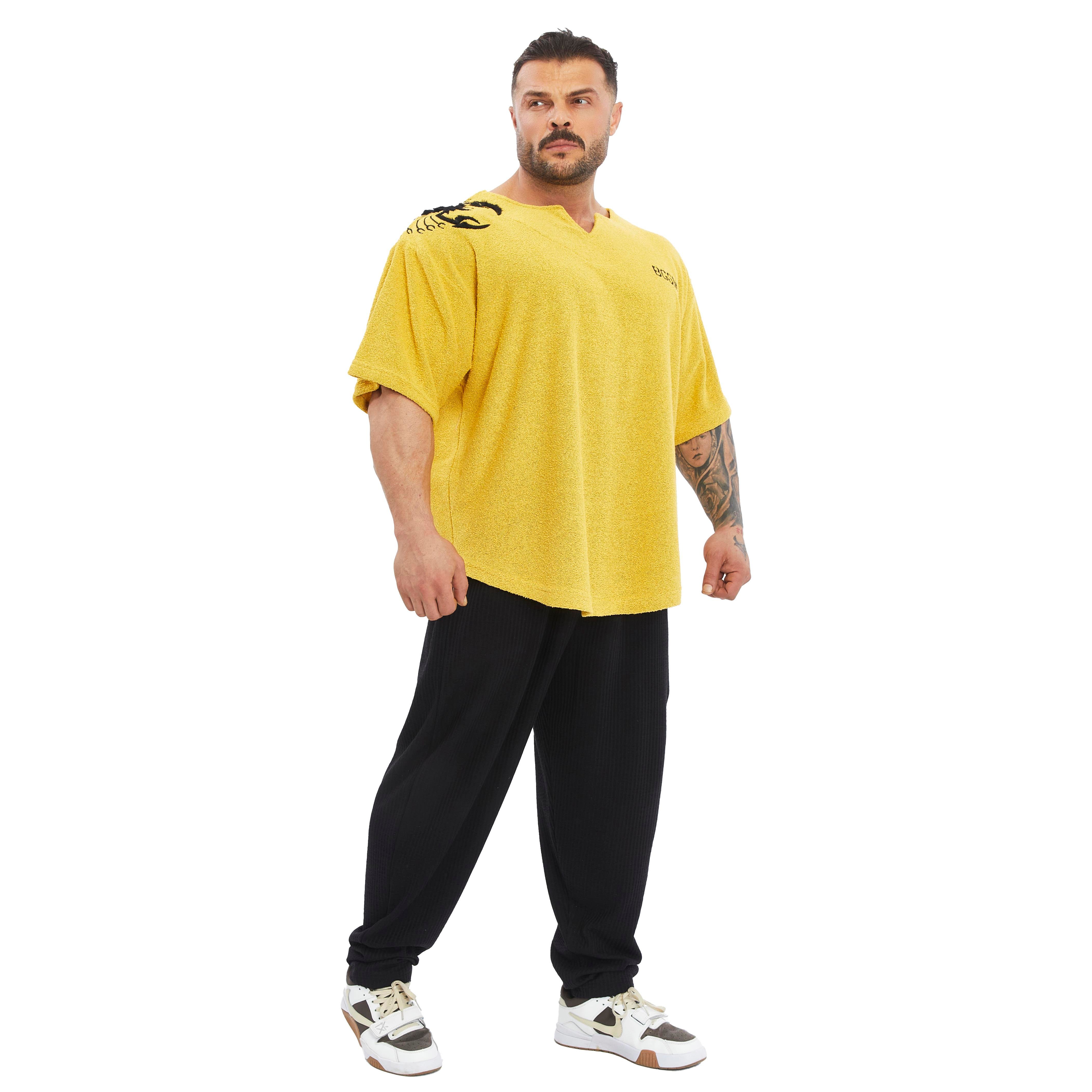 Men's Oversize Towel Textured Rag Top T-shirt
