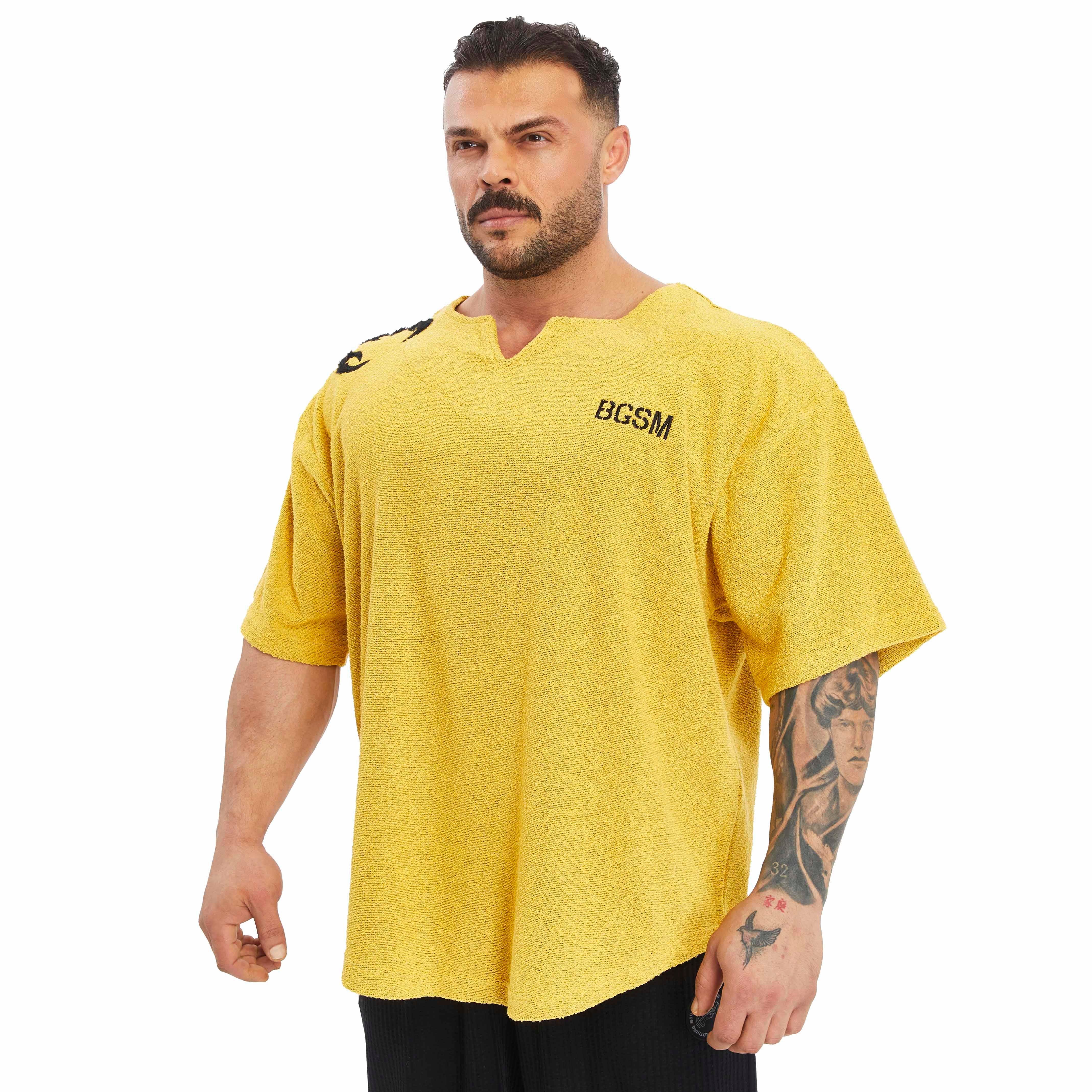 Men's Oversize Towel Textured Rag Top T-shirt