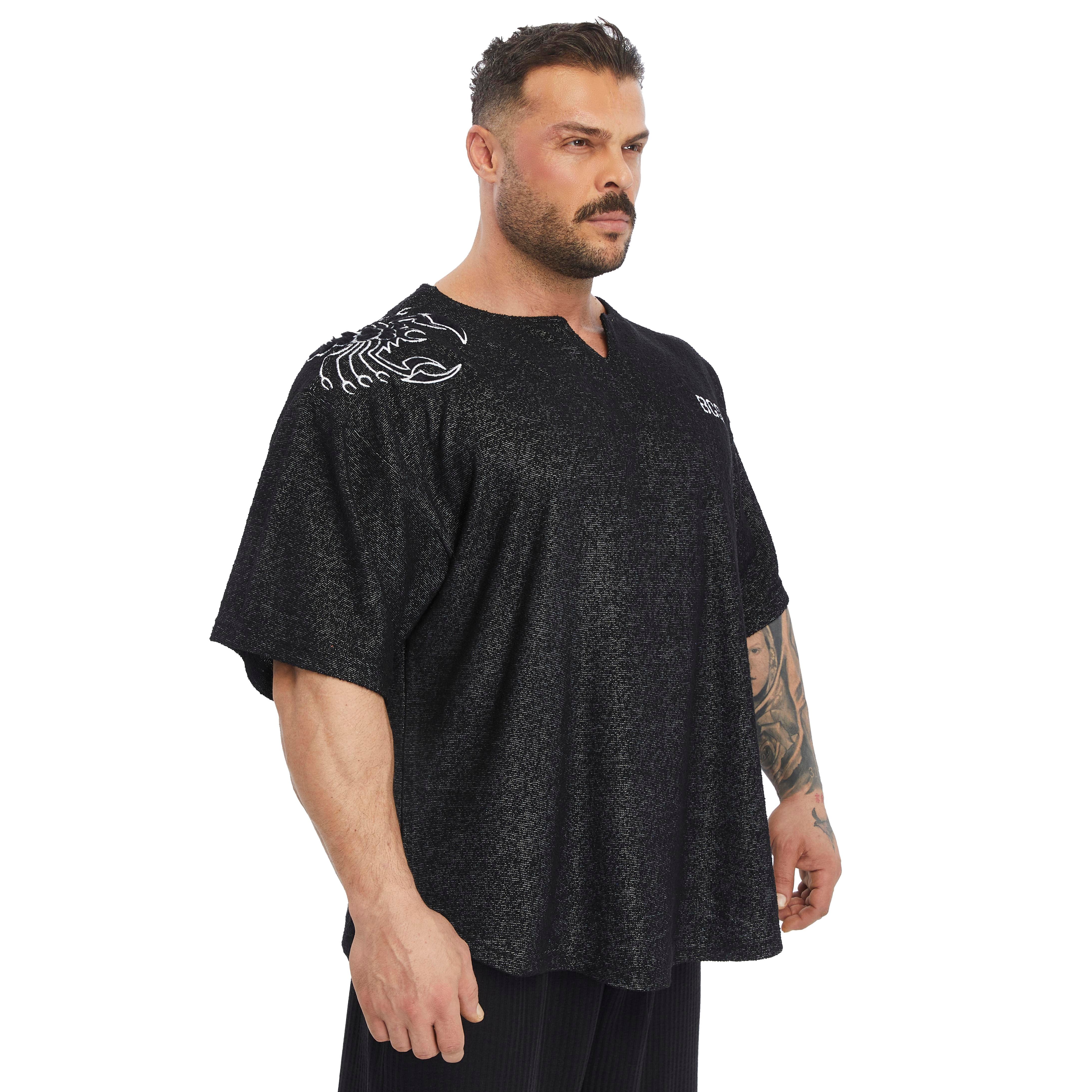 Men's Oversize Towel Textured Rag Top T-shirt