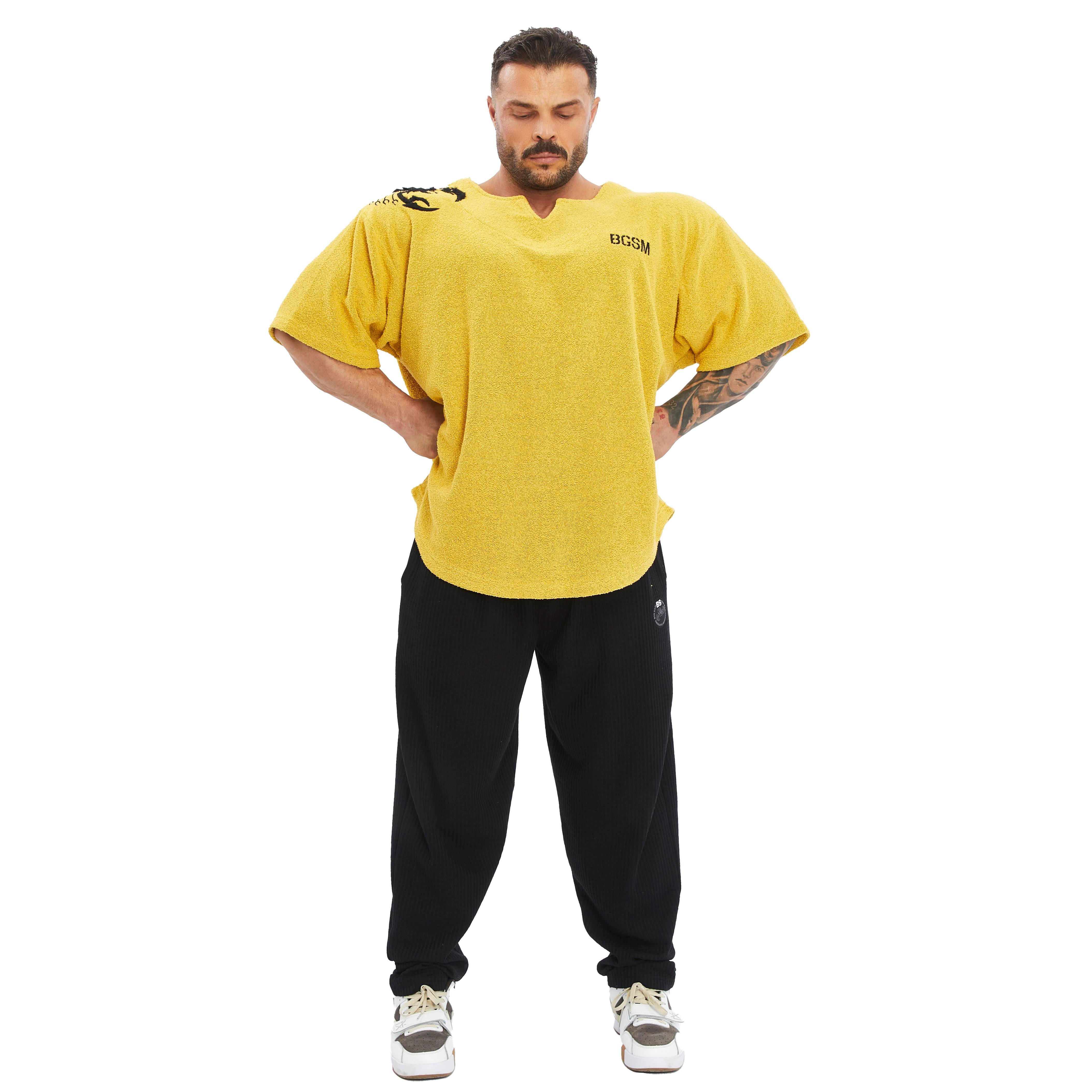 Men's Oversize Towel Textured Rag Top T-shirt
