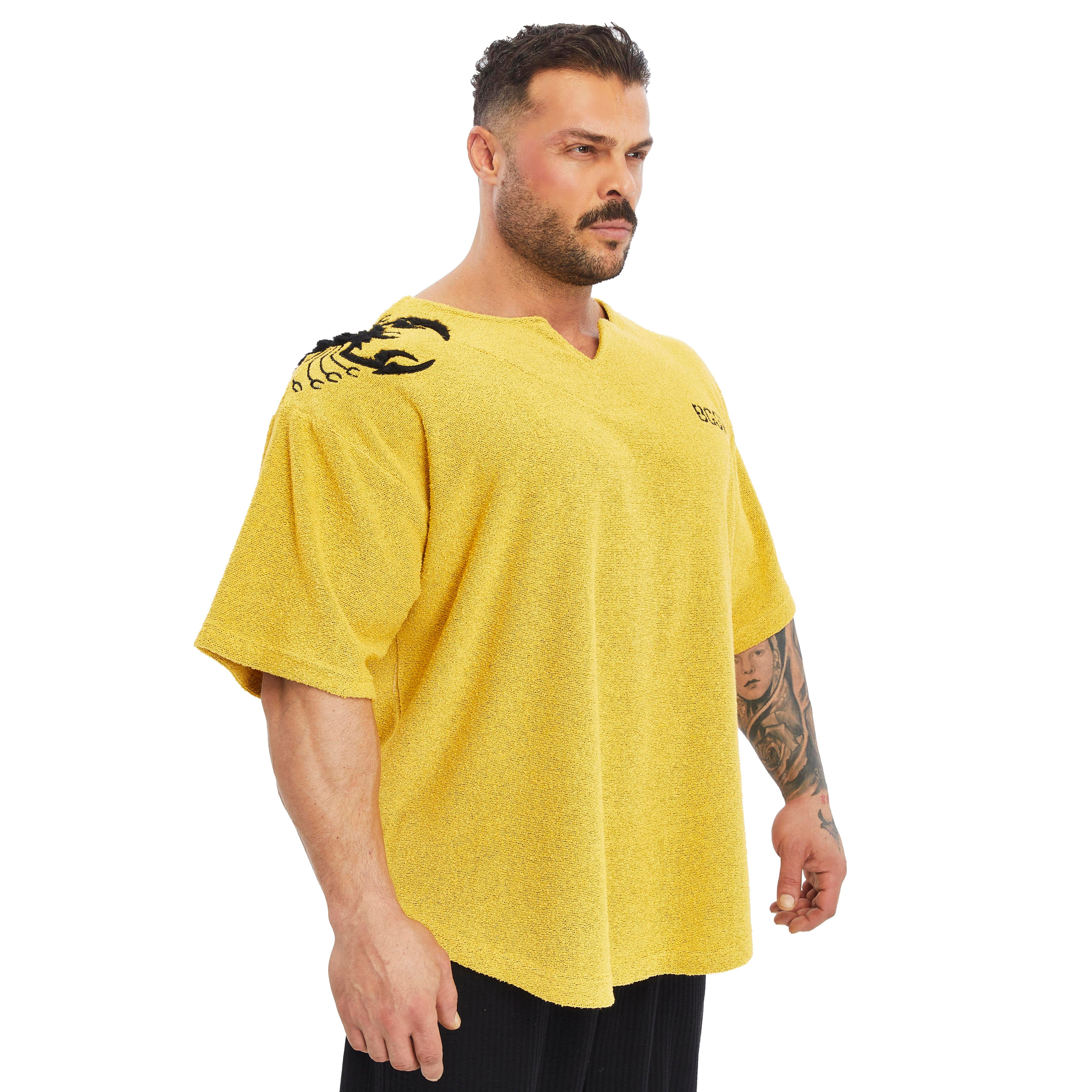 Men's Oversize Towel Textured Rag Top T-shirt
