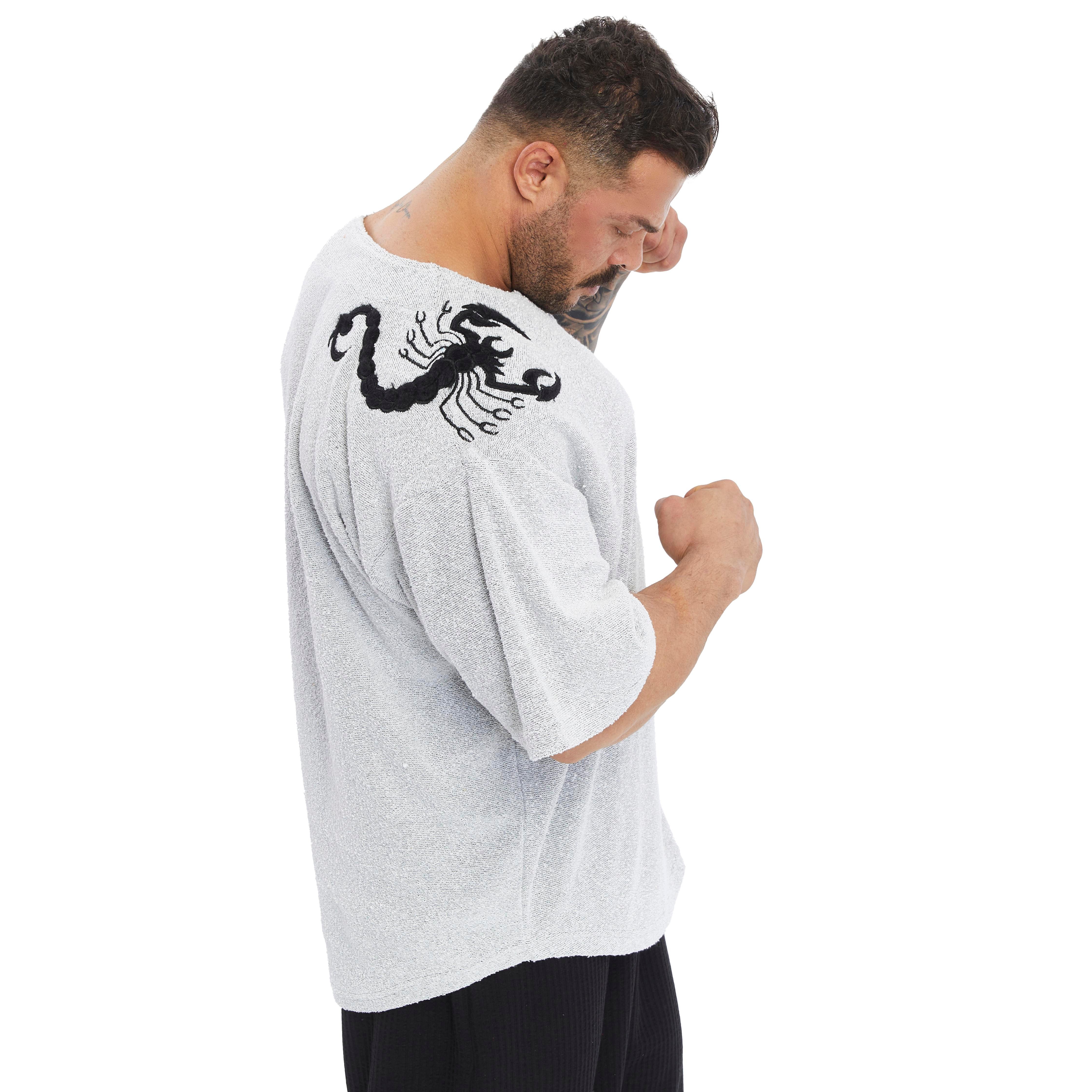 Men's Oversize Towel Textured Rag Top T-shirt
