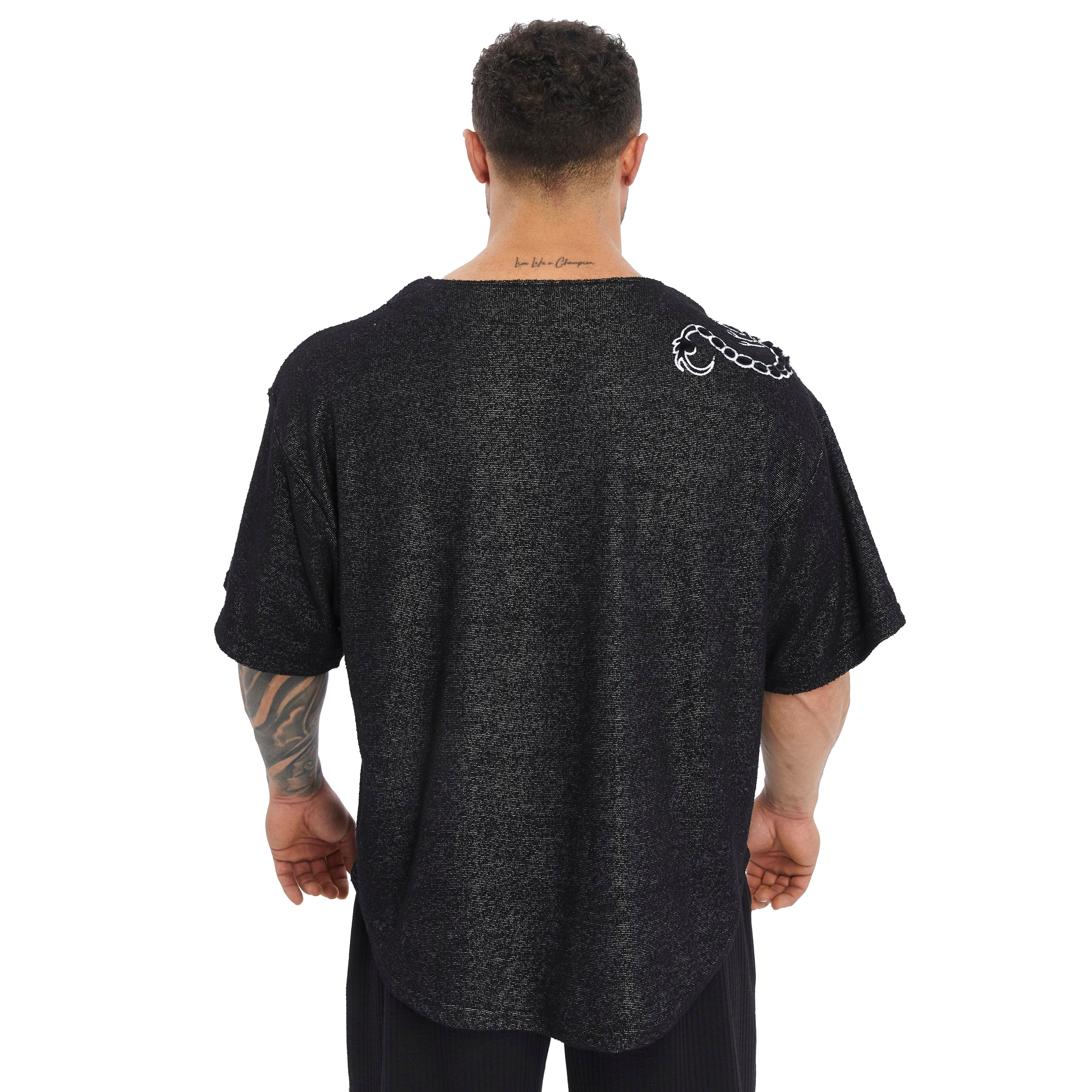 Men's Oversize Towel Textured Rag Top T-shirt