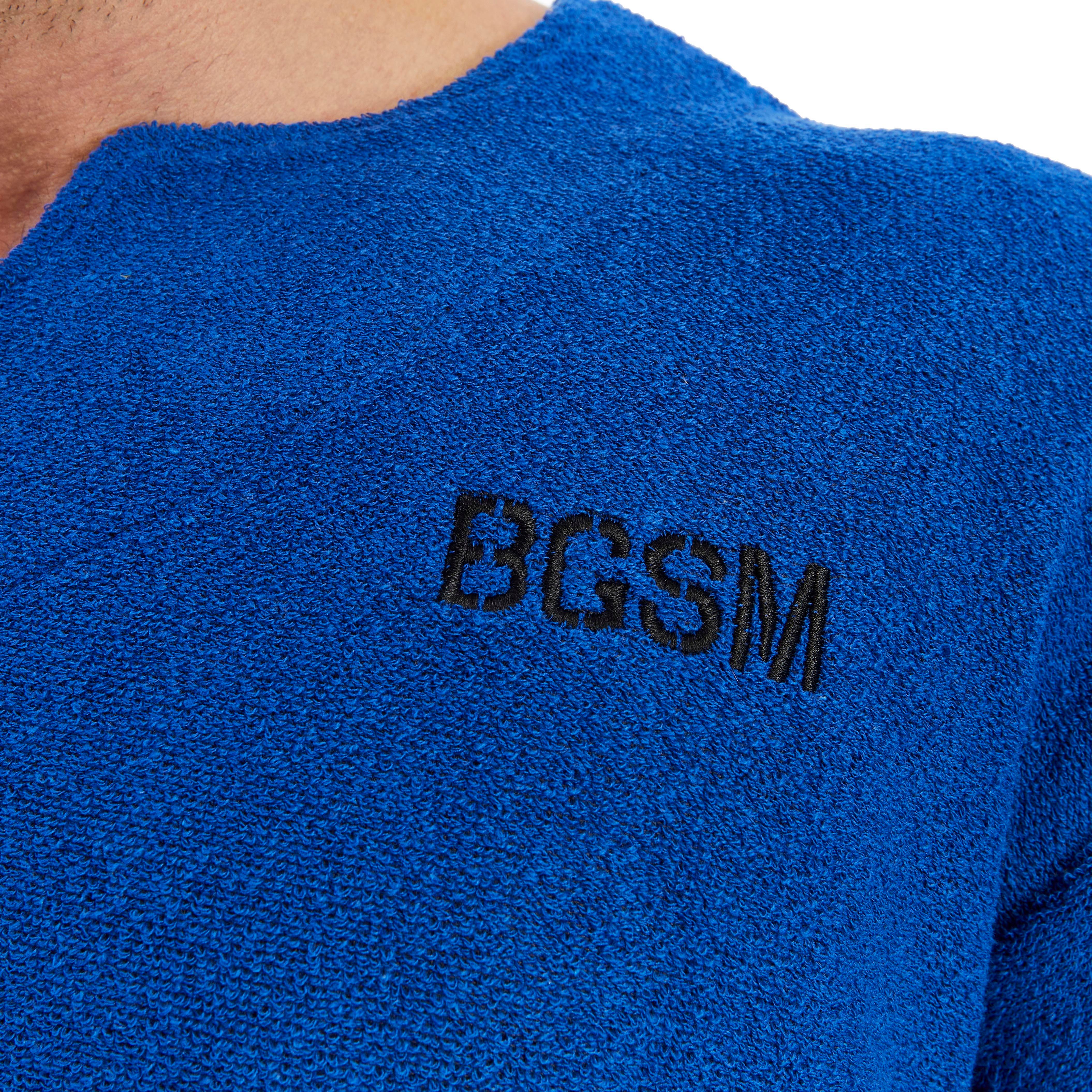 Men's Oversize Towel Textured Rag Top T-shirt