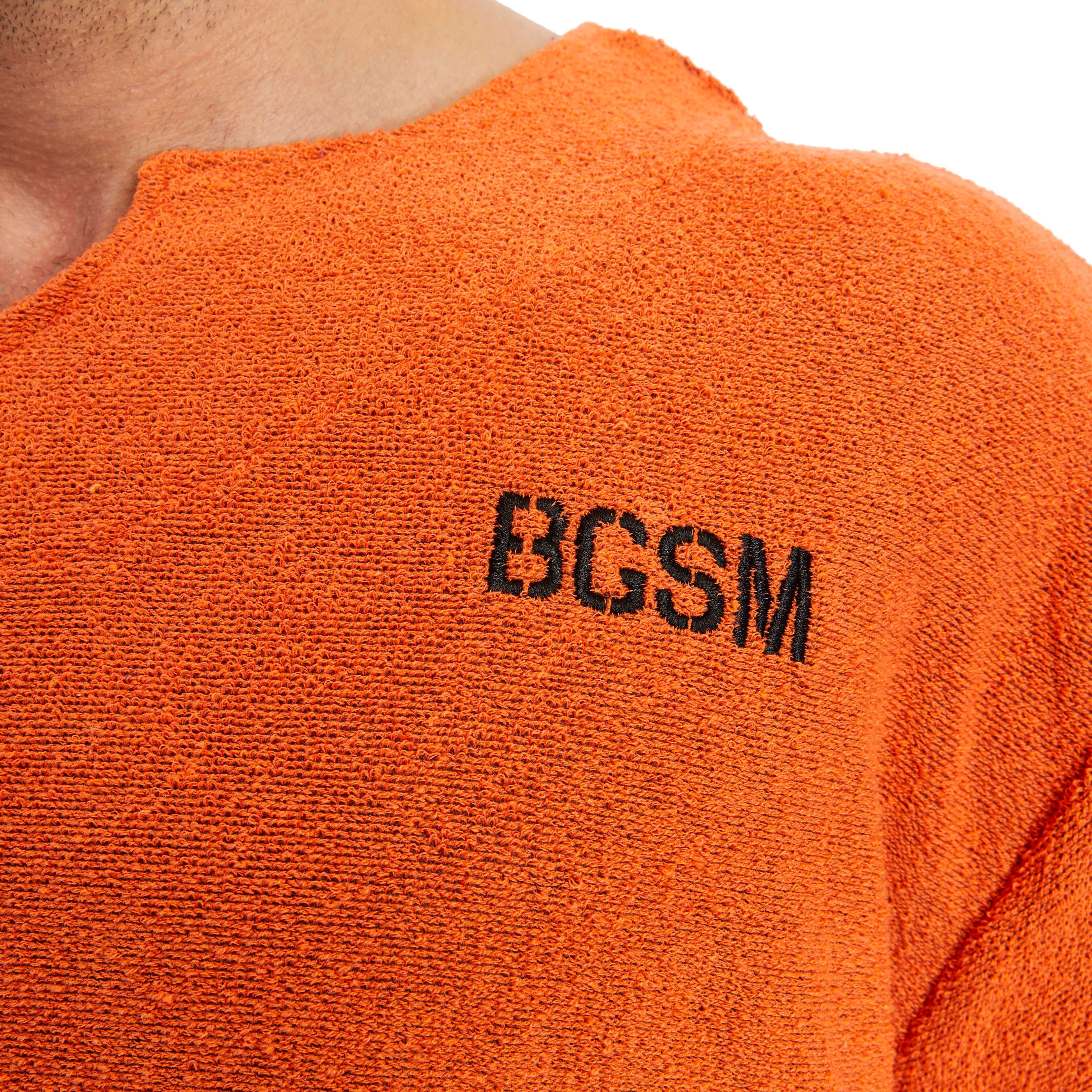 Men's Oversize Towel Textured Rag Top T-shirt