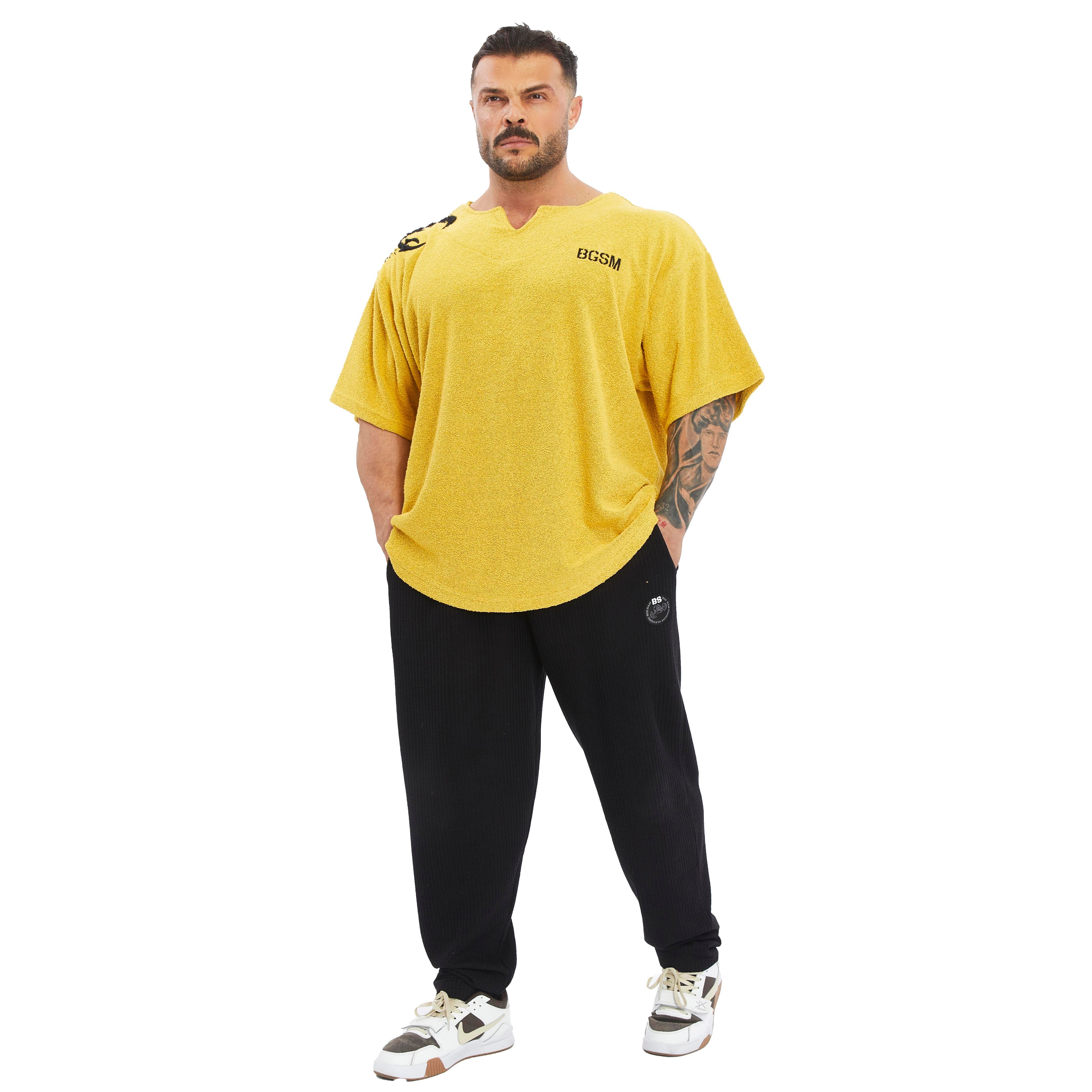 Men's Oversize Towel Textured Rag Top T-shirt