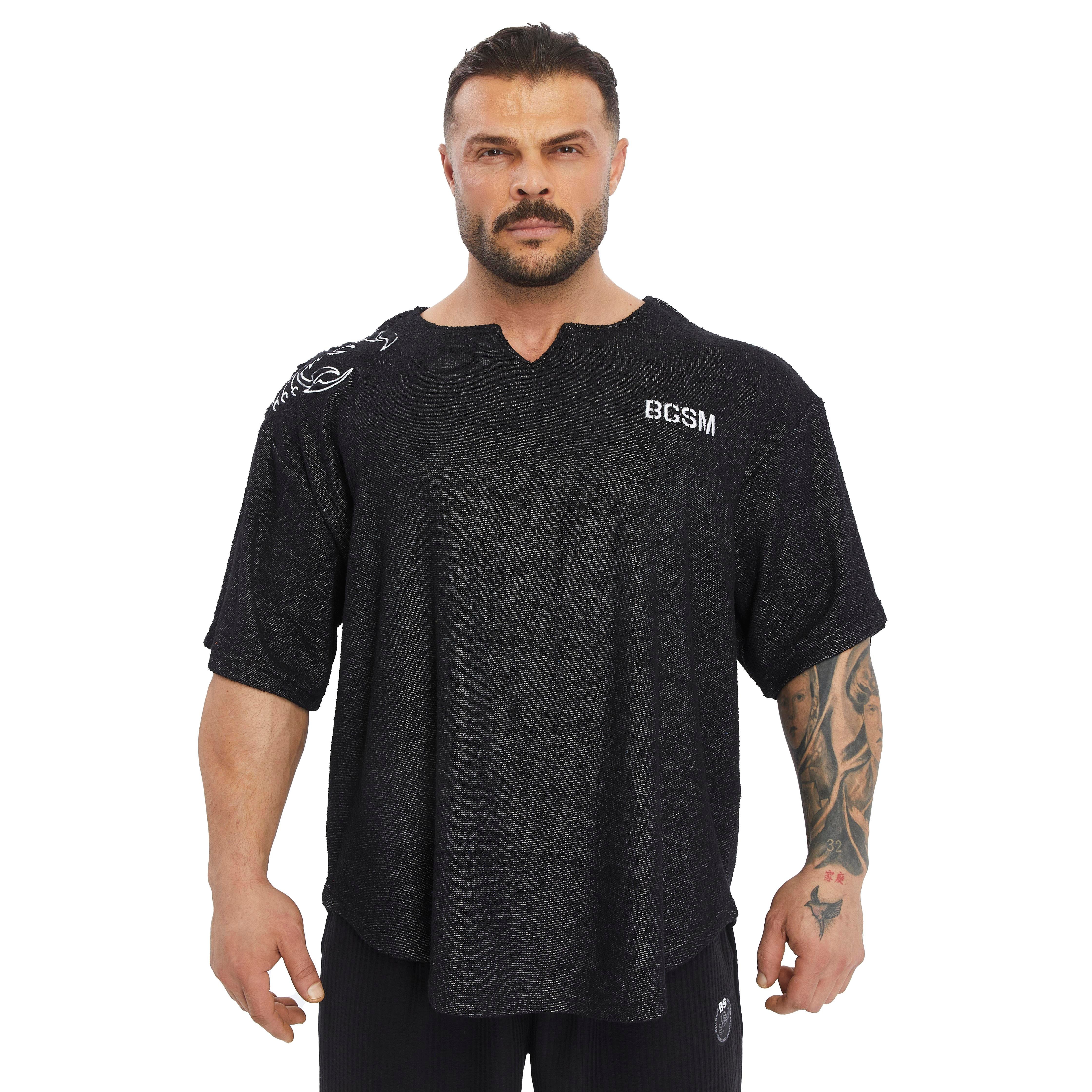 Men's Oversize Towel Textured Rag Top T-shirt