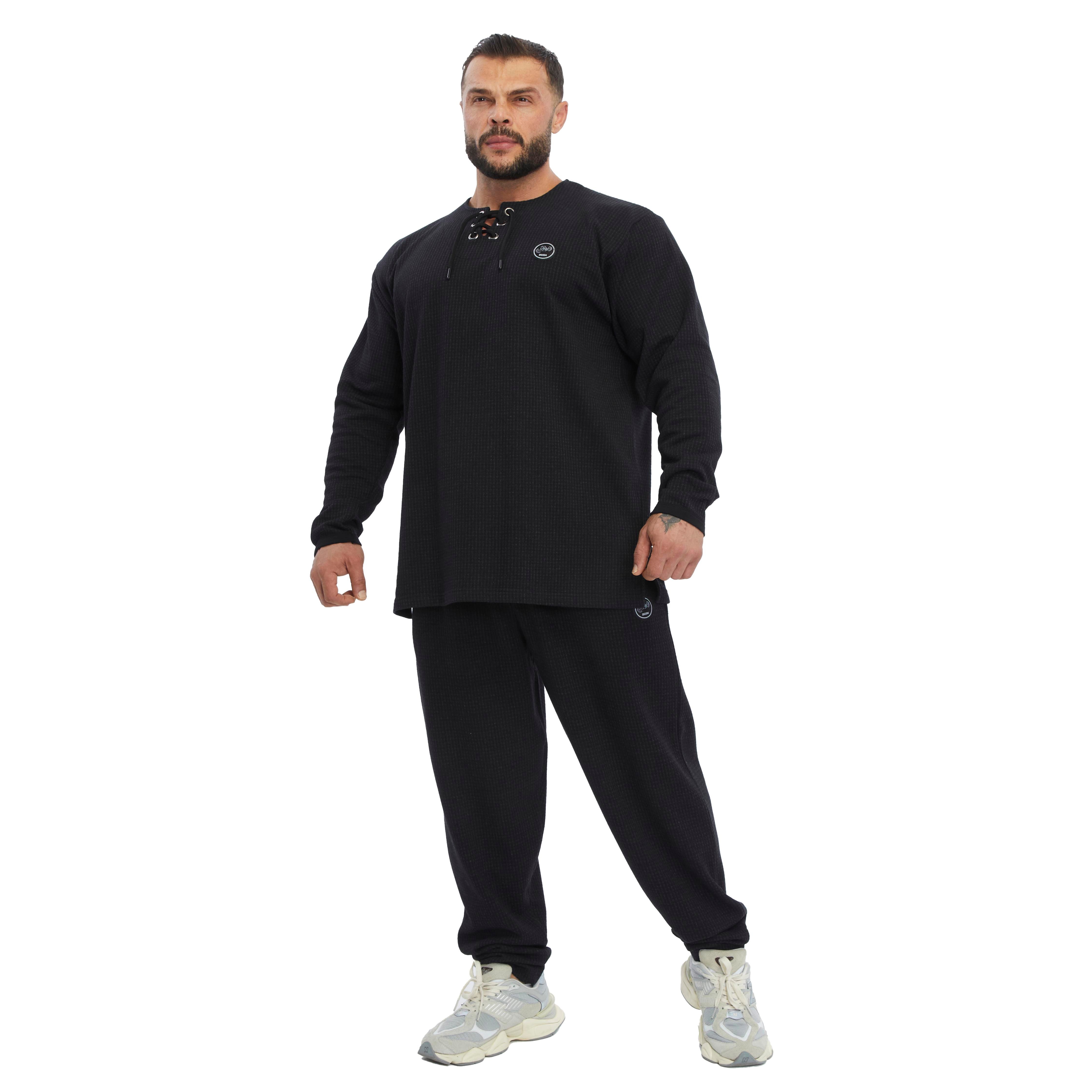 Men's Oversize Winter Lace Up Sweatshirt