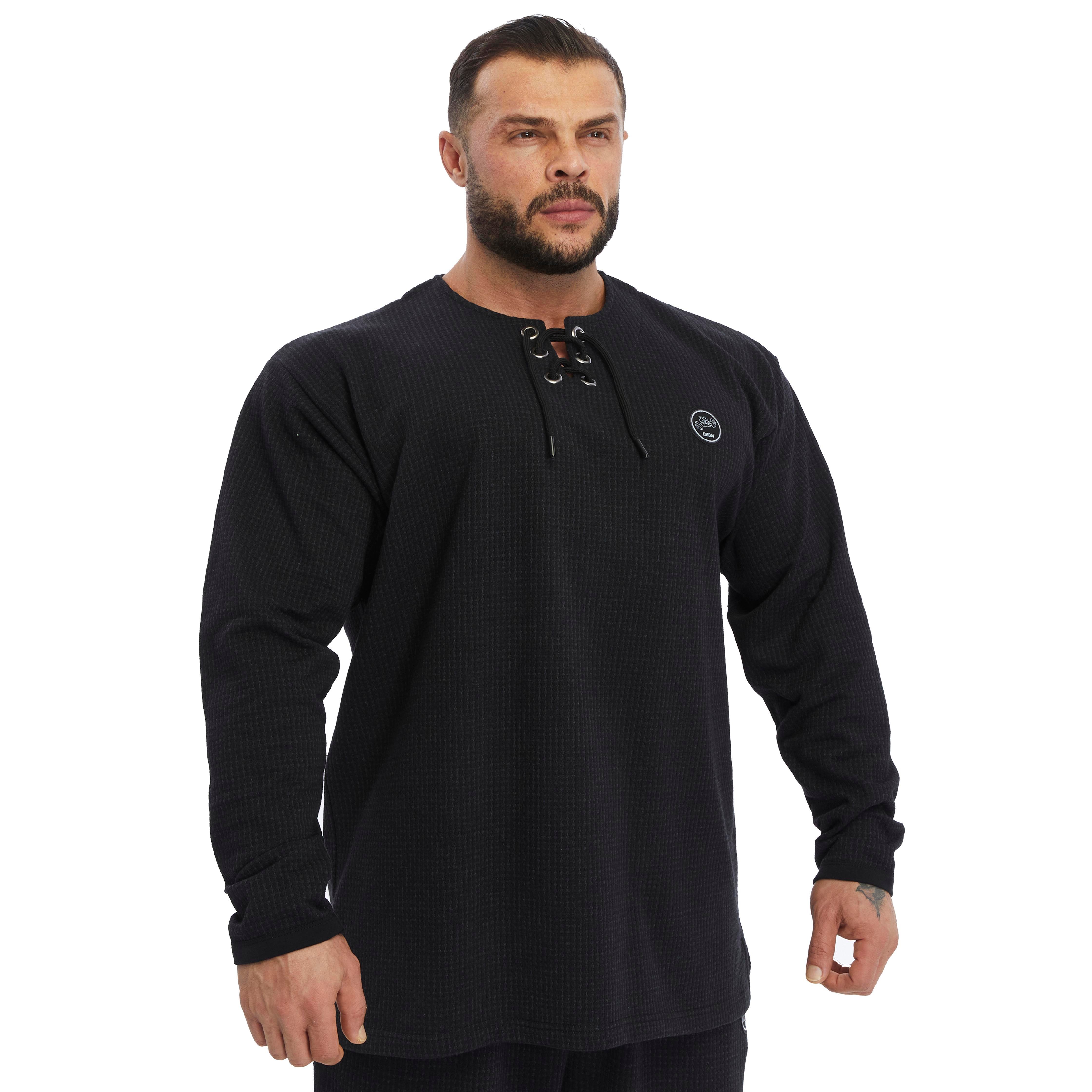 Men's Oversize Winter Lace Up Sweatshirt