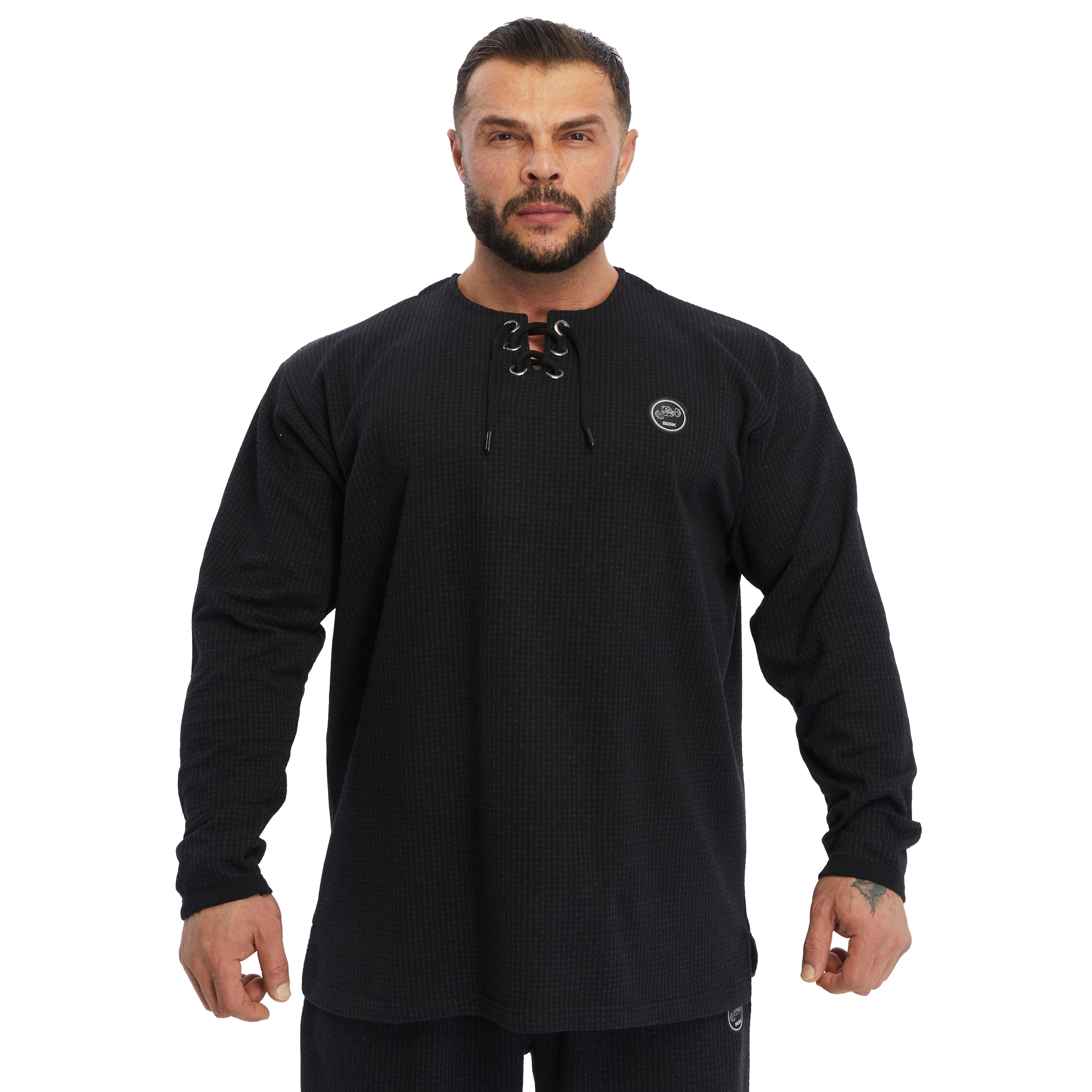 Men's Oversize Winter Lace Up Sweatshirt