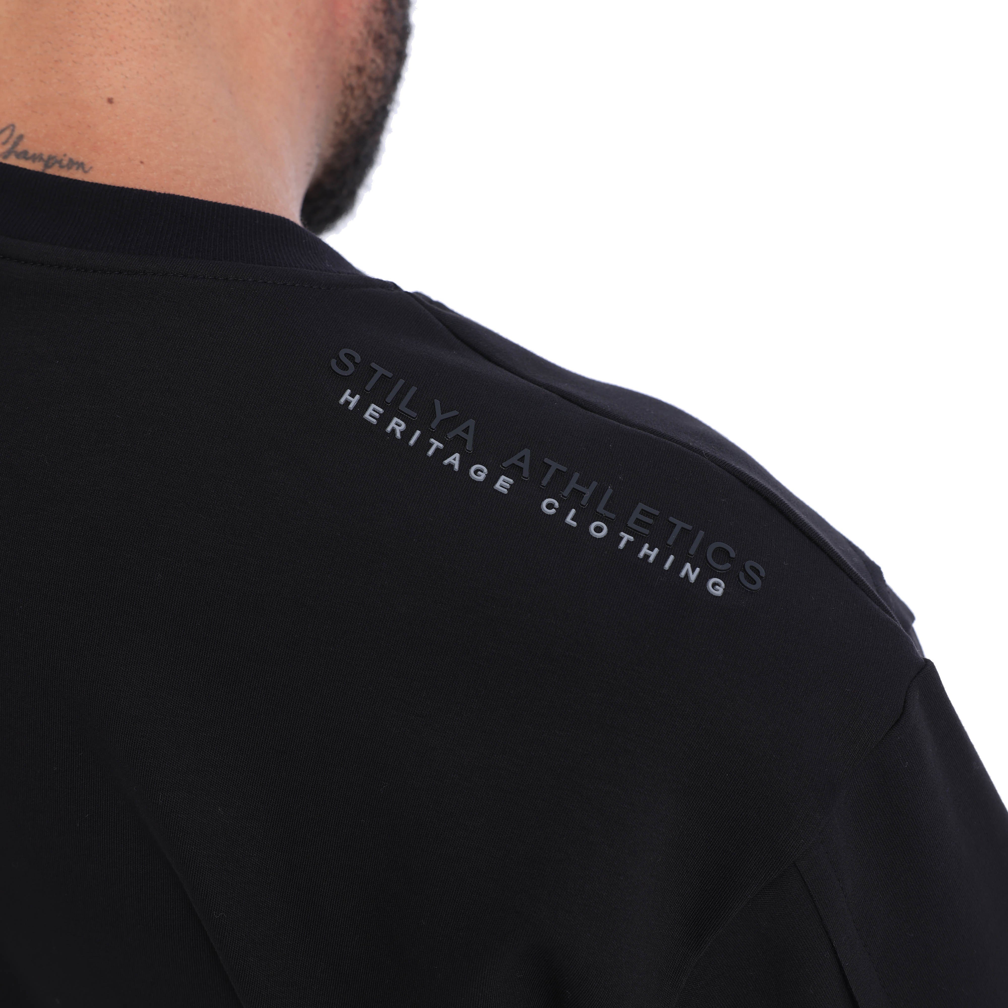 Men's Oversized Cotton Batwing-Sleeve Sweatshirt