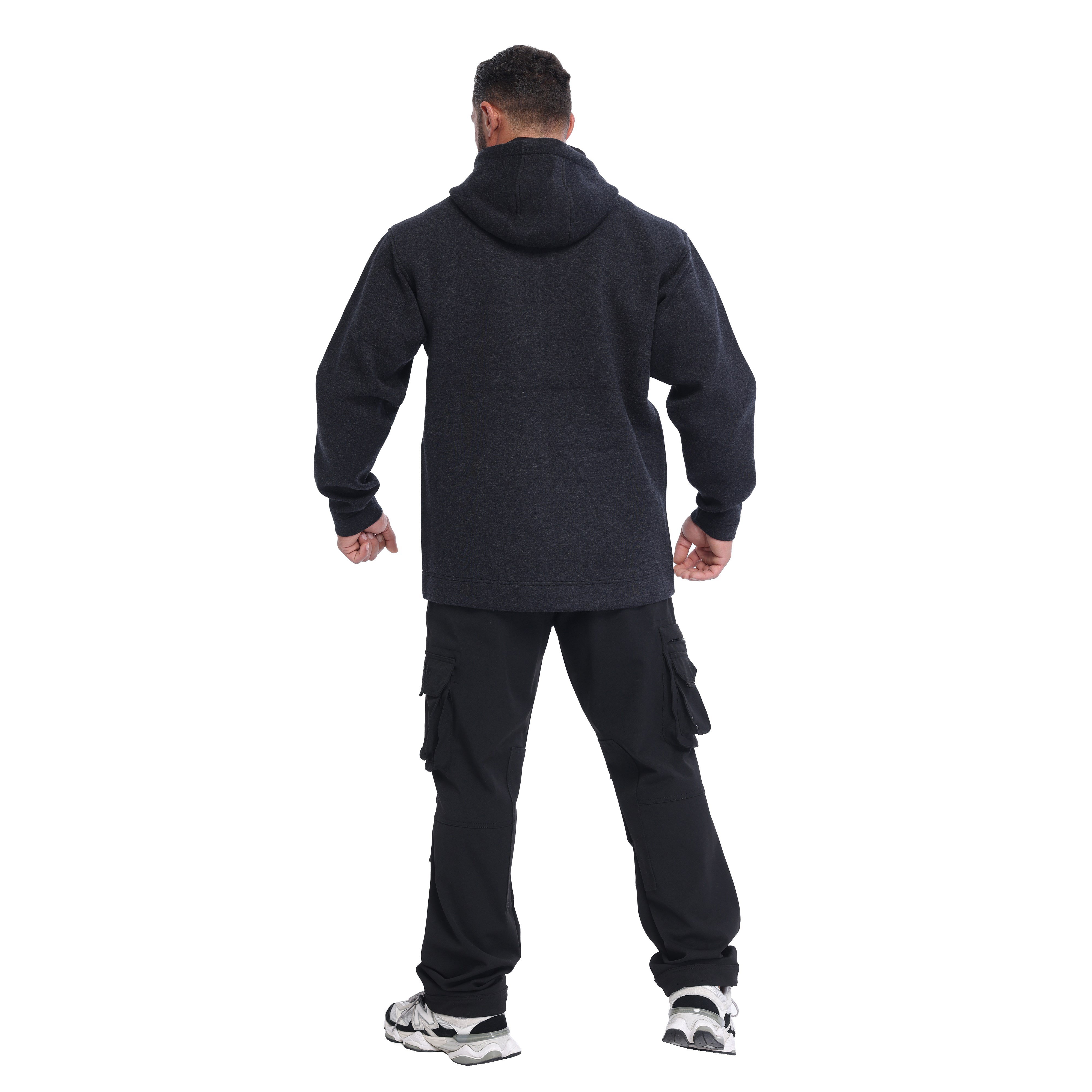 Men's Oversized Hooded Scuba Fabric Sports Jacket