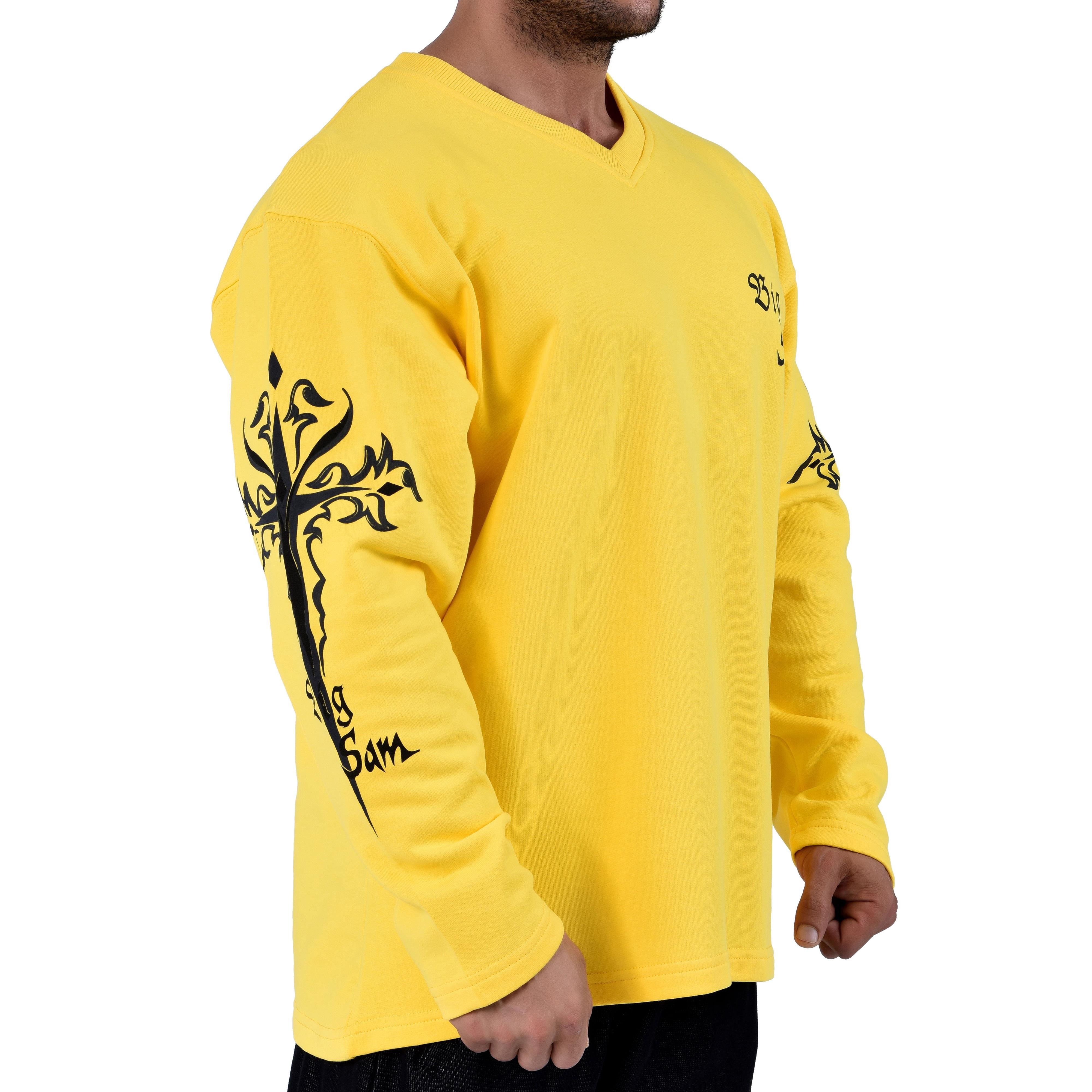 Men's Oversized Patterned Sweatshirt