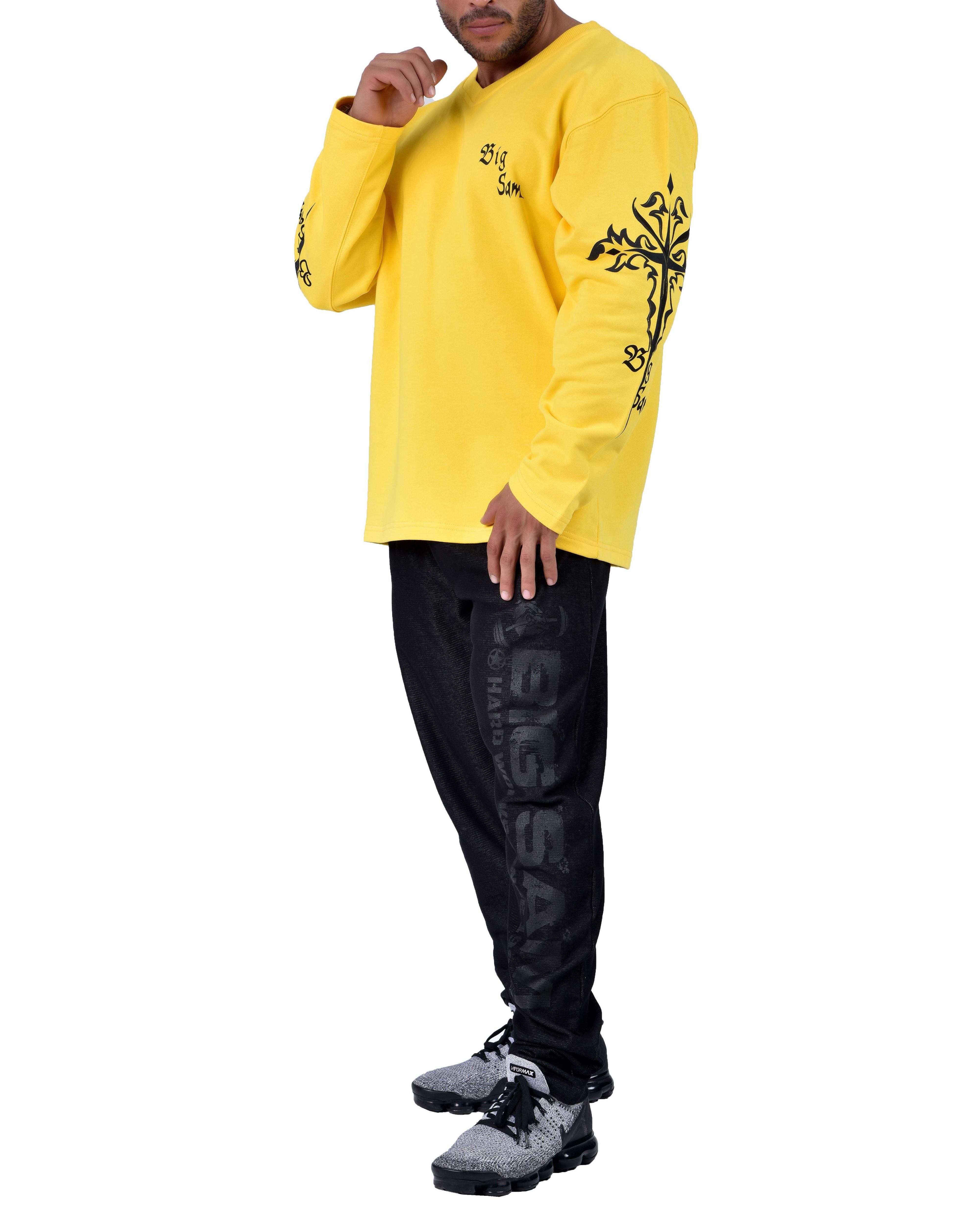 Men's Oversized Patterned Sweatshirt