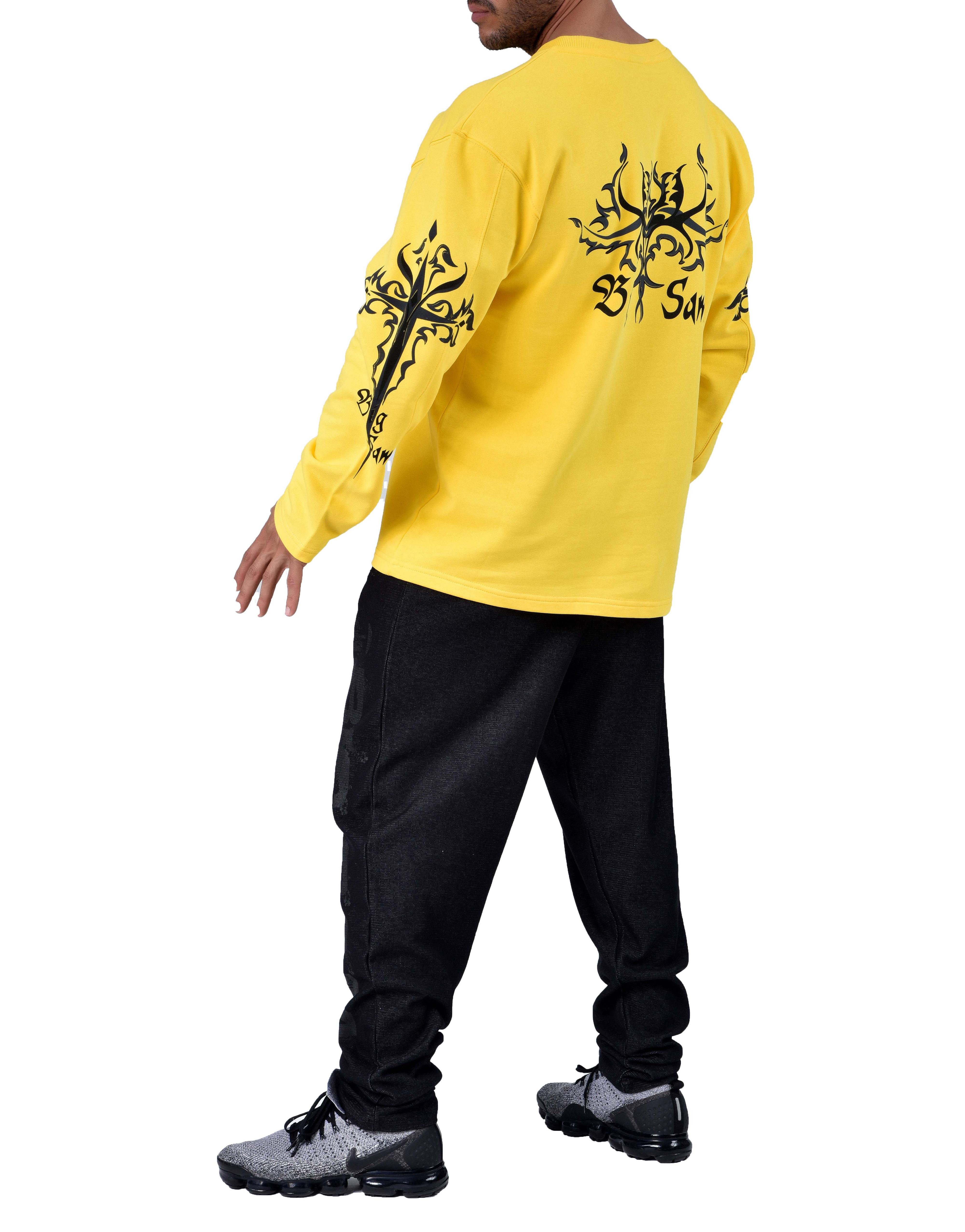 Men's Oversized Patterned Sweatshirt