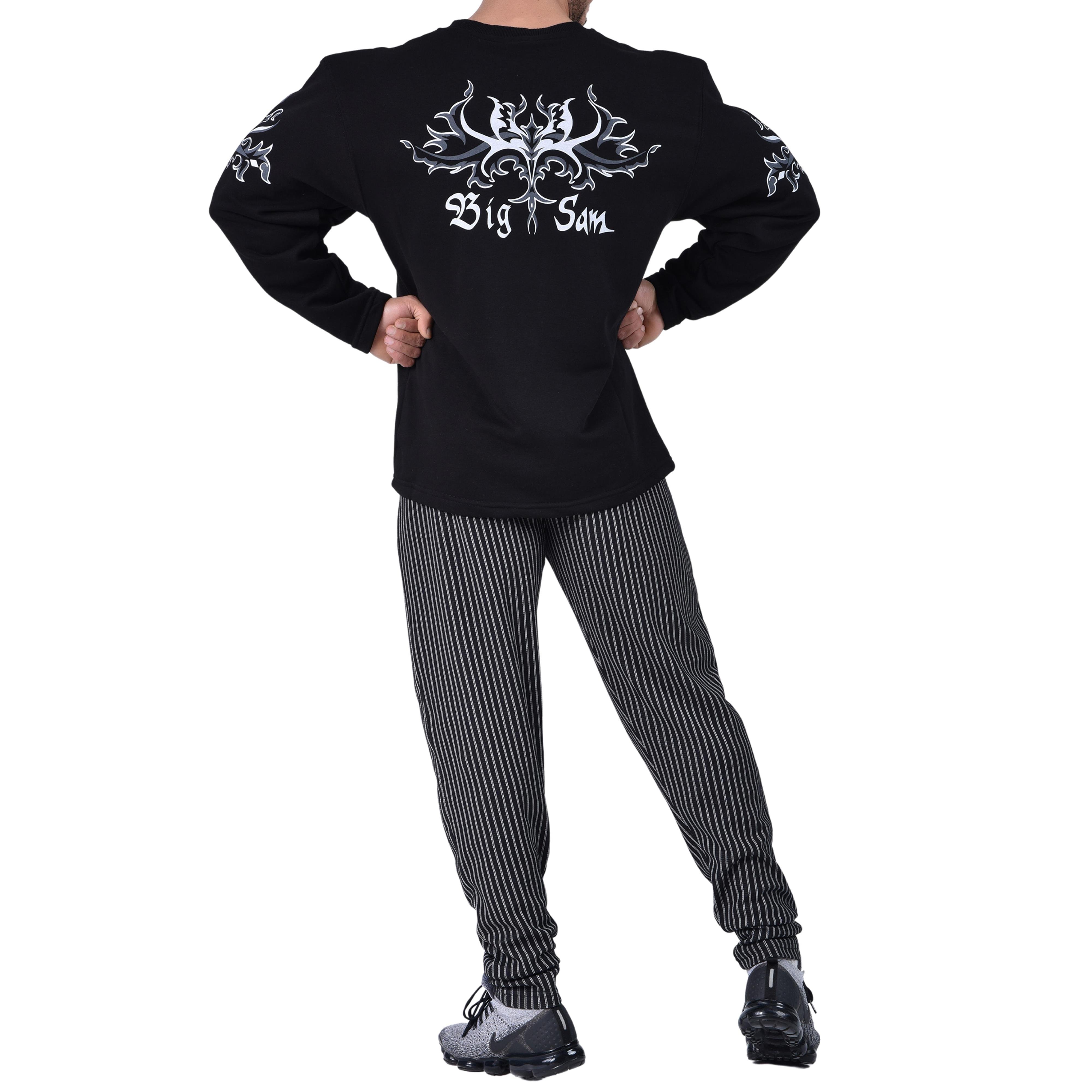 Men's Oversized Patterned Sweatshirt