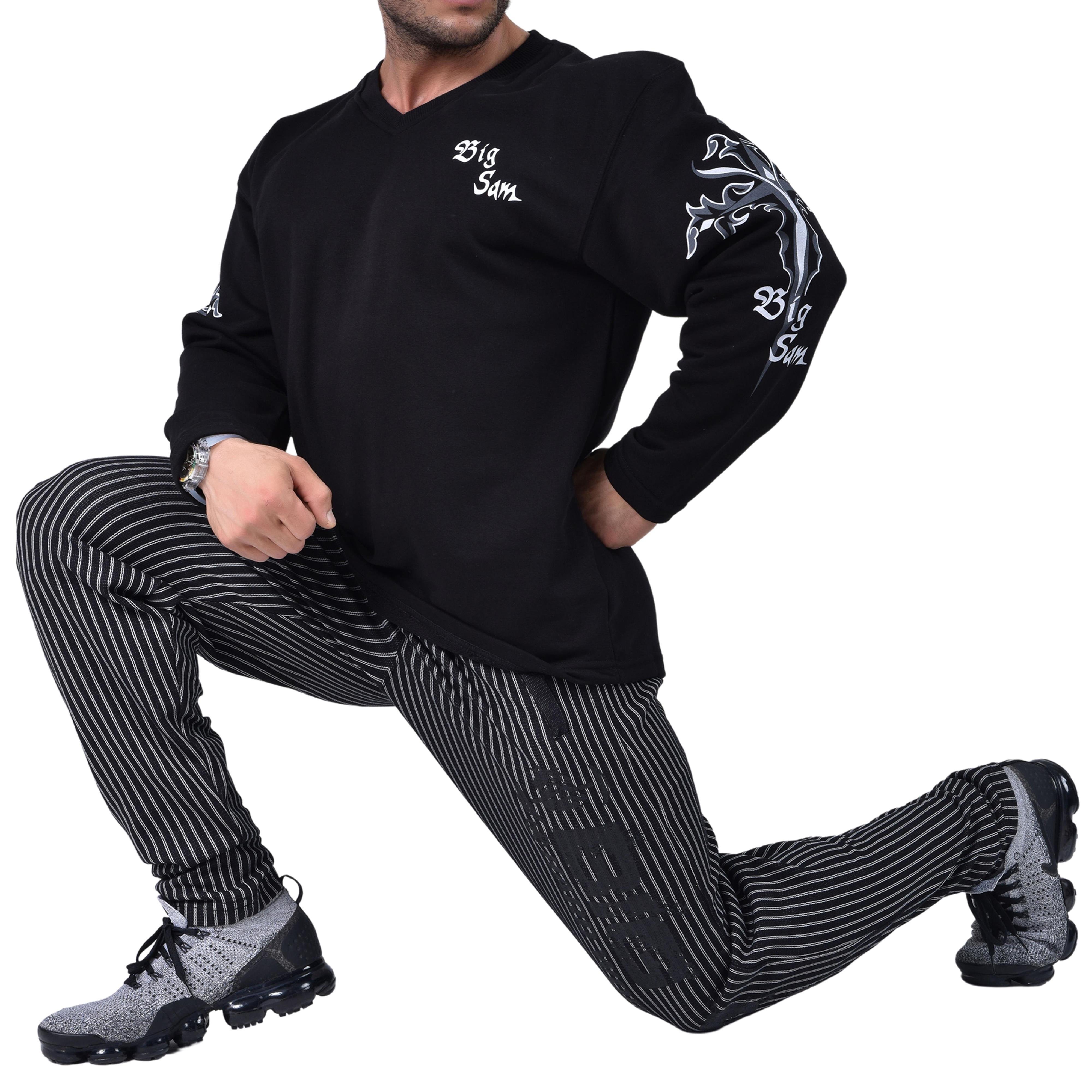 Men's Oversized Patterned Sweatshirt